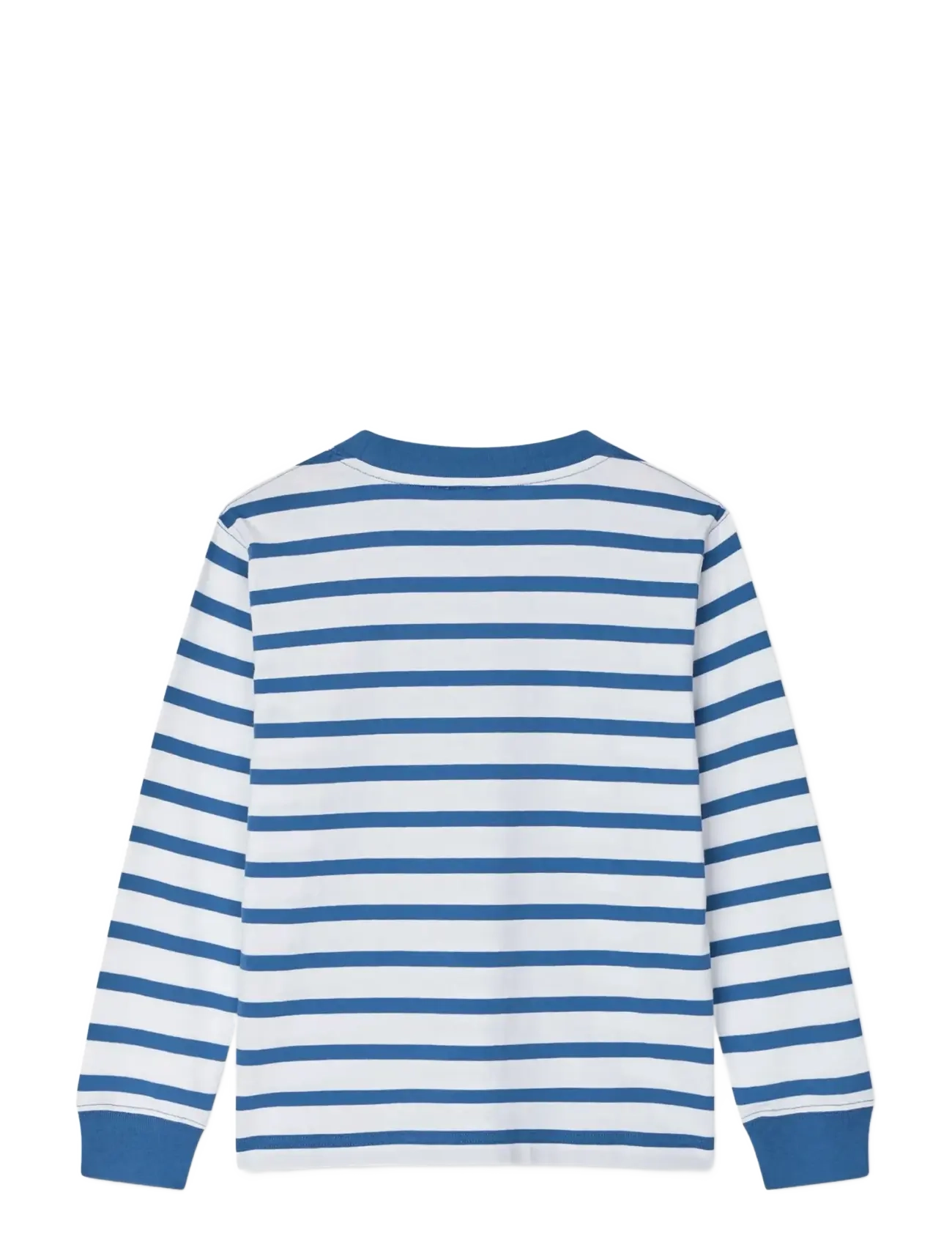 Mads Nørgaard - Cotton Jersey Stripe Carlito Tee LS - pikkade varrukatega t-särgid - bright cobalt/white - 1