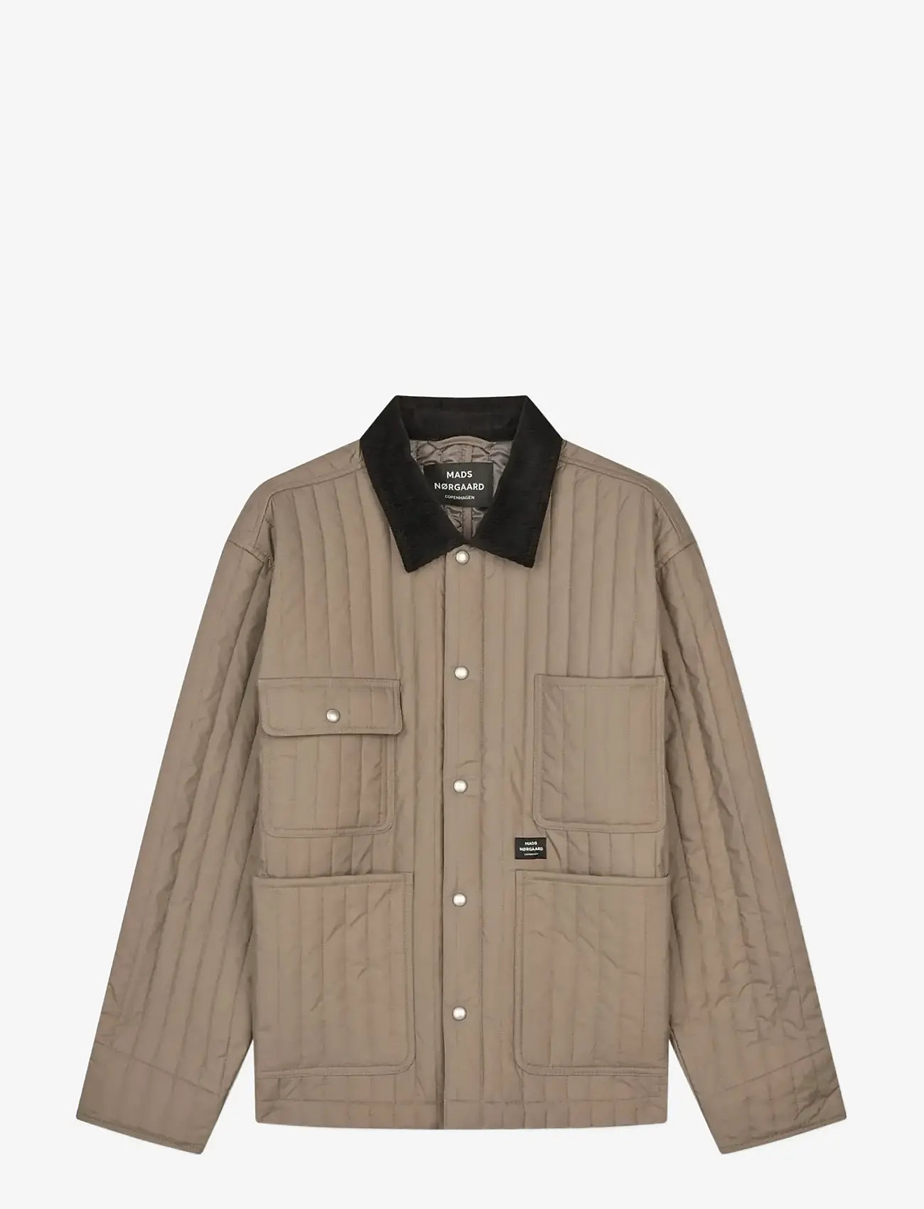 Mads Nørgaard - Quilt Chore Jacket - forårsjakker - walnut - 1