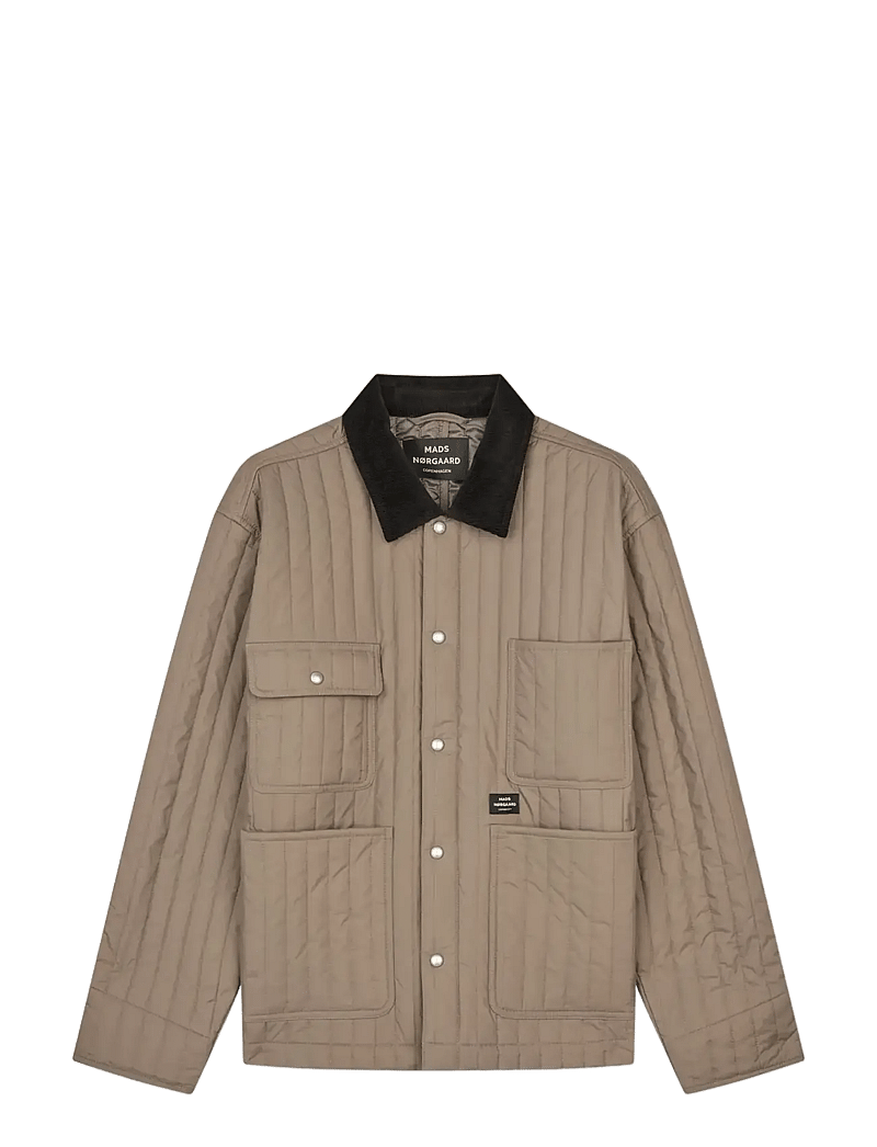 Mads Nørgaard - Quilt Chore Jacket - frühlingsjacken - walnut - 1
