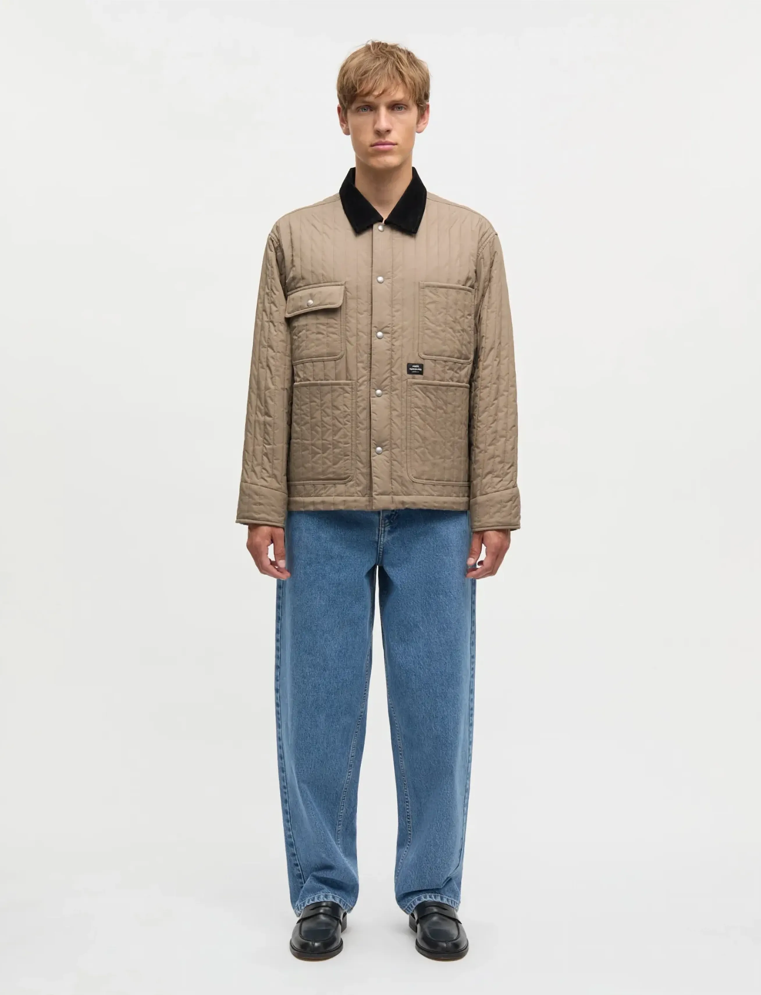 Mads Nørgaard Quilt Chore Jacket - Ytterkläder - WALNUT / brown
