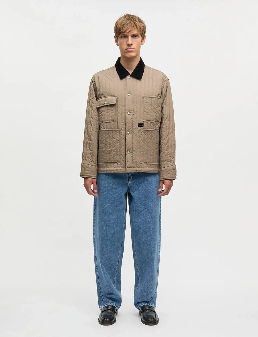 Mads Nørgaard - Quilt Chore Jacket - kurtki wiosenne - walnut - 0