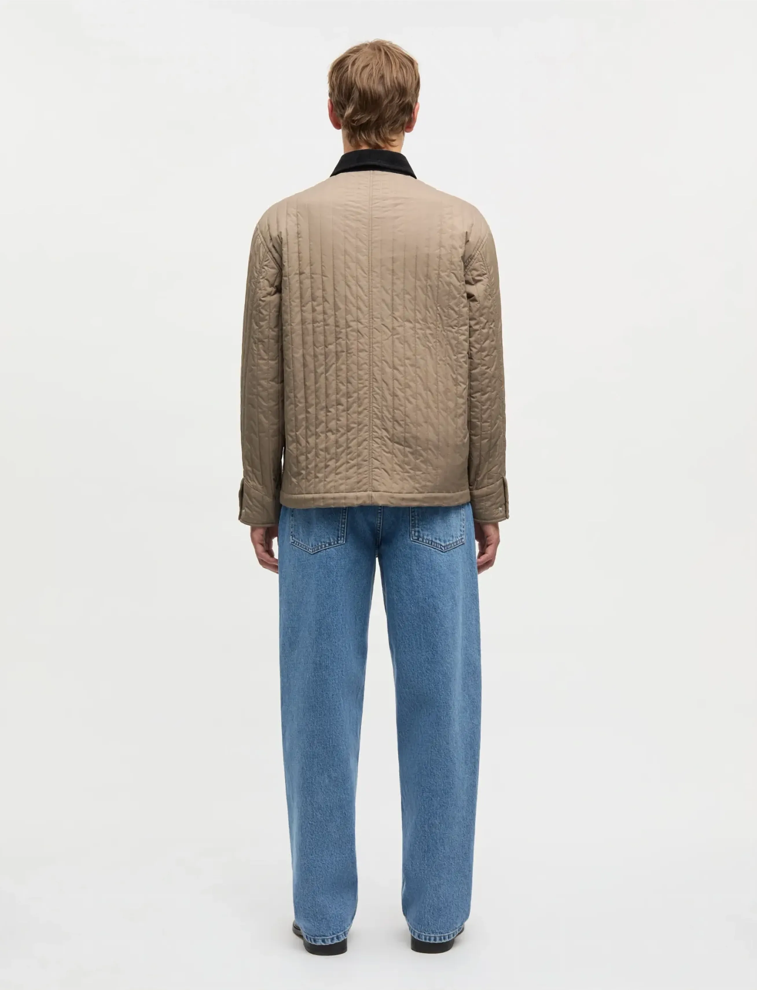 Mads Nørgaard - Quilt Chore Jacket - kurtki wiosenne - walnut - 2