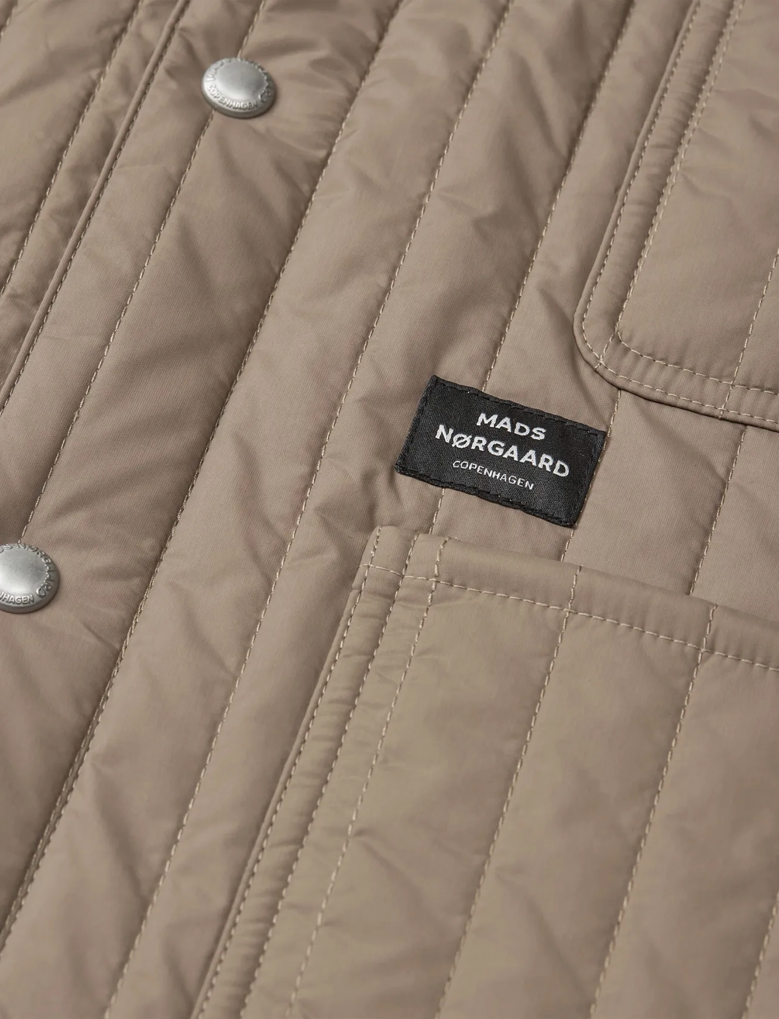 Mads Nørgaard - Quilt Chore Jacket - kurtki wiosenne - walnut - 3
