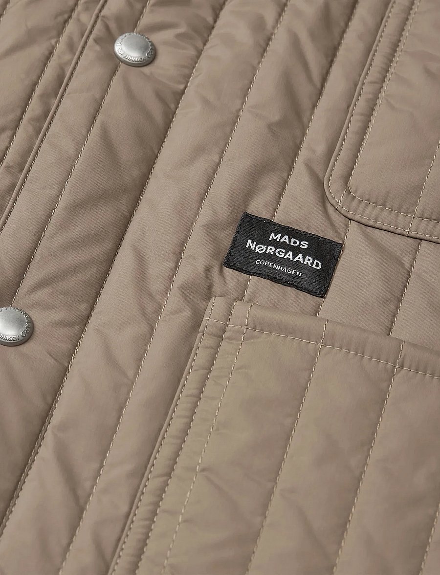 Mads Nørgaard - Quilt Chore Jacket - kurtki wiosenne - walnut - 3