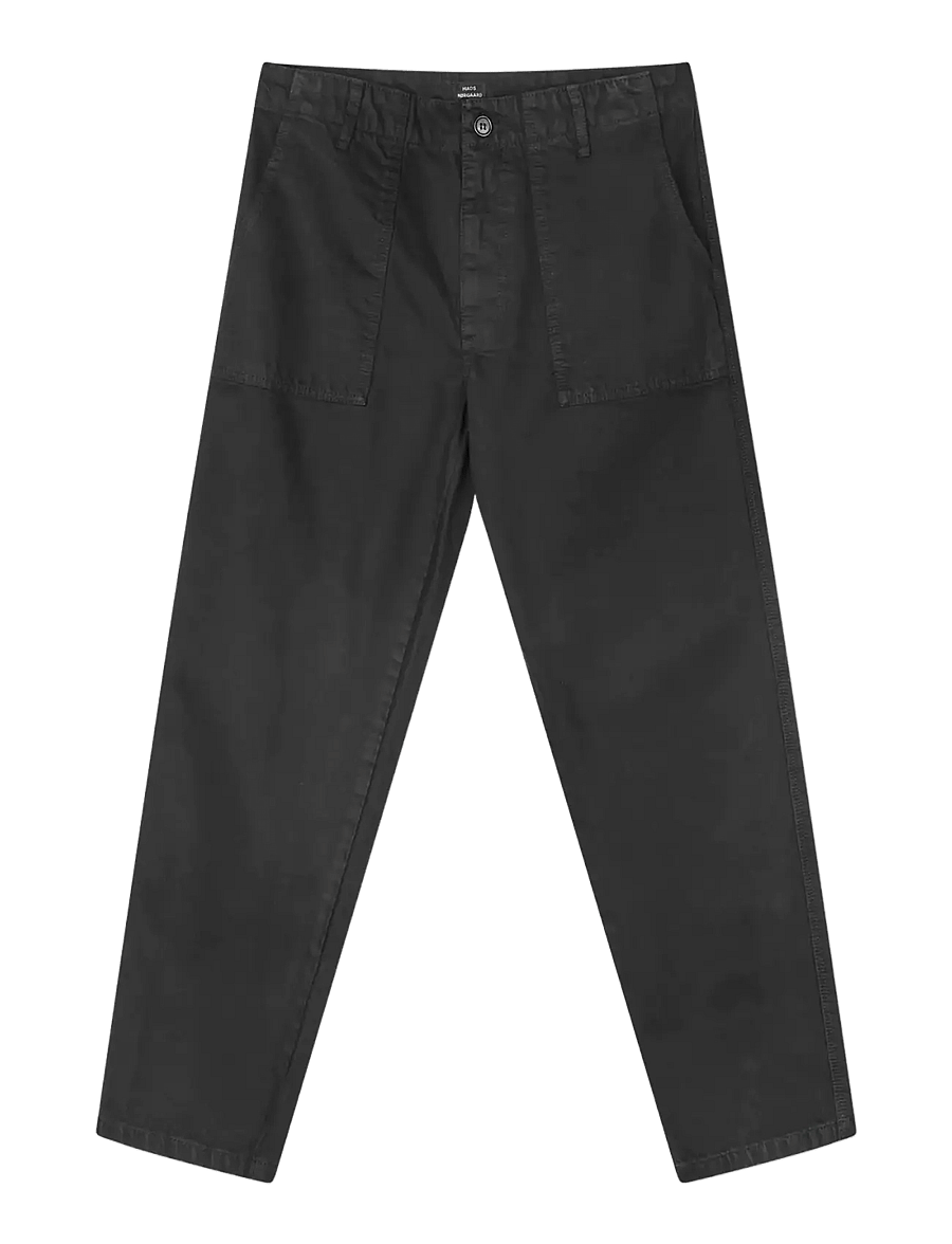 Mads Nørgaard - Sunrise Twill Jay Work Pants - casual - black - 1