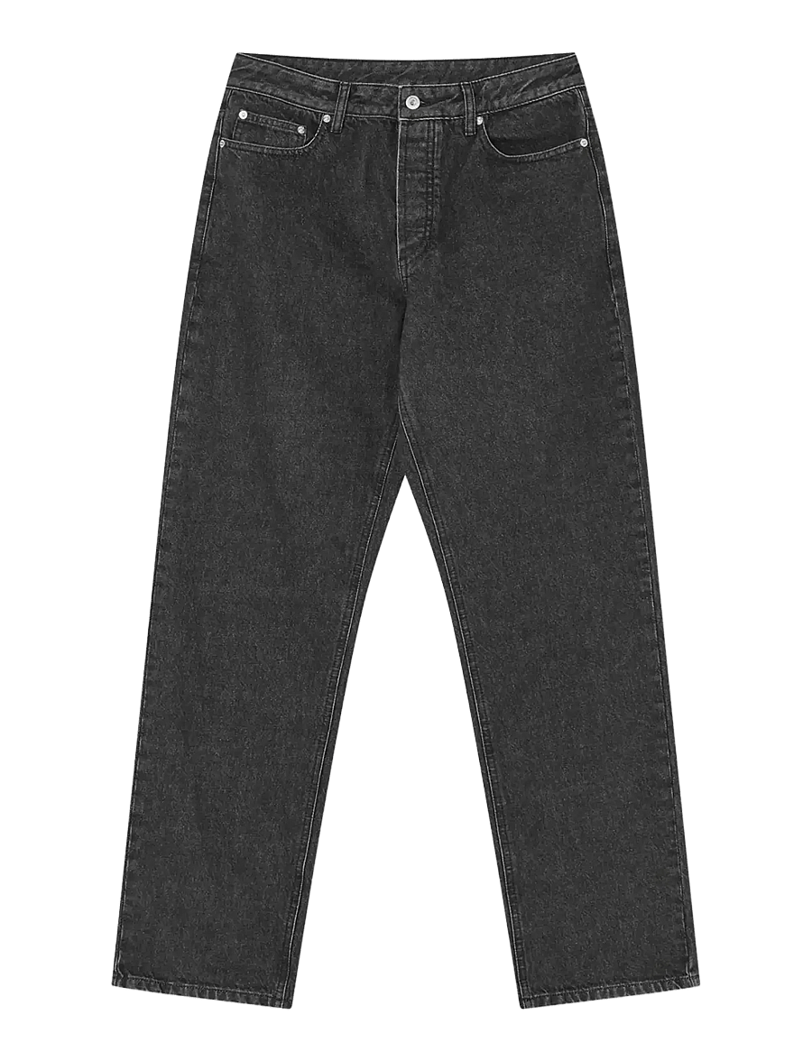 Mads Nørgaard - Arizona Black Denim Coen Jeans - regular jeans - black grey stone wash - 1