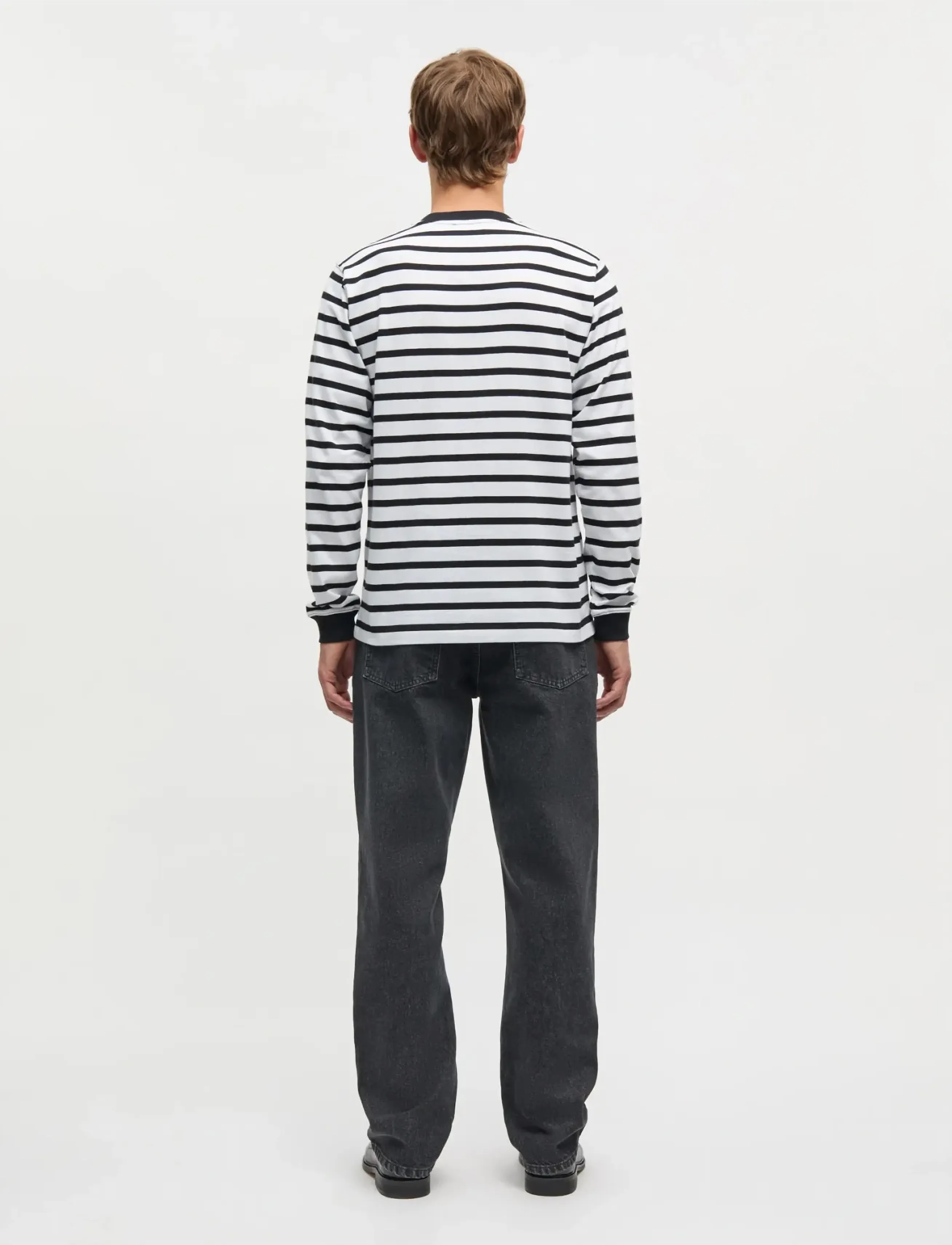 Mads Nørgaard - Arizona Black Denim Coen Jeans - regular jeans - black grey stone wash - 2