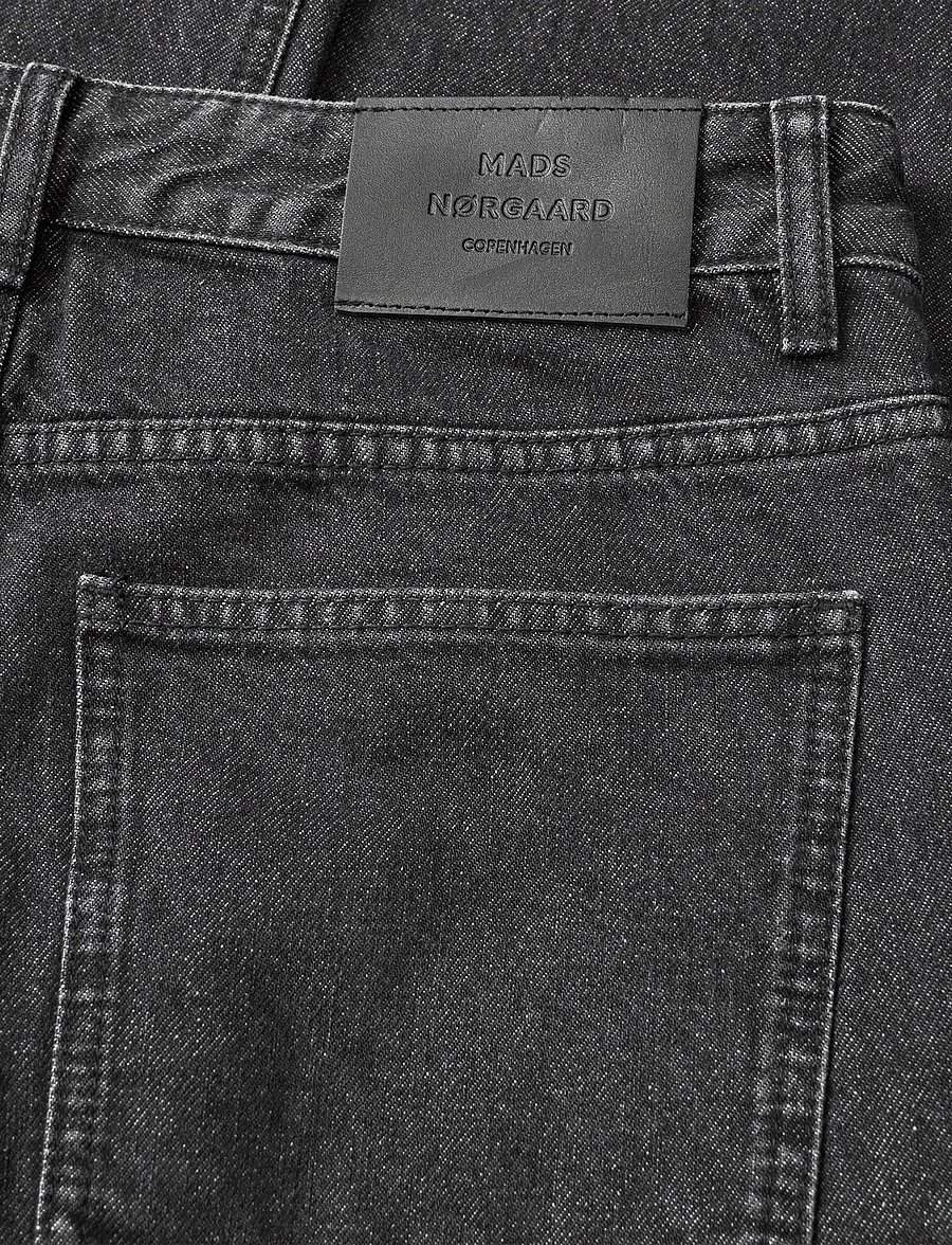 Mads Nørgaard - Arizona Black Denim Coen Jeans - regular jeans - black grey stone wash - 3