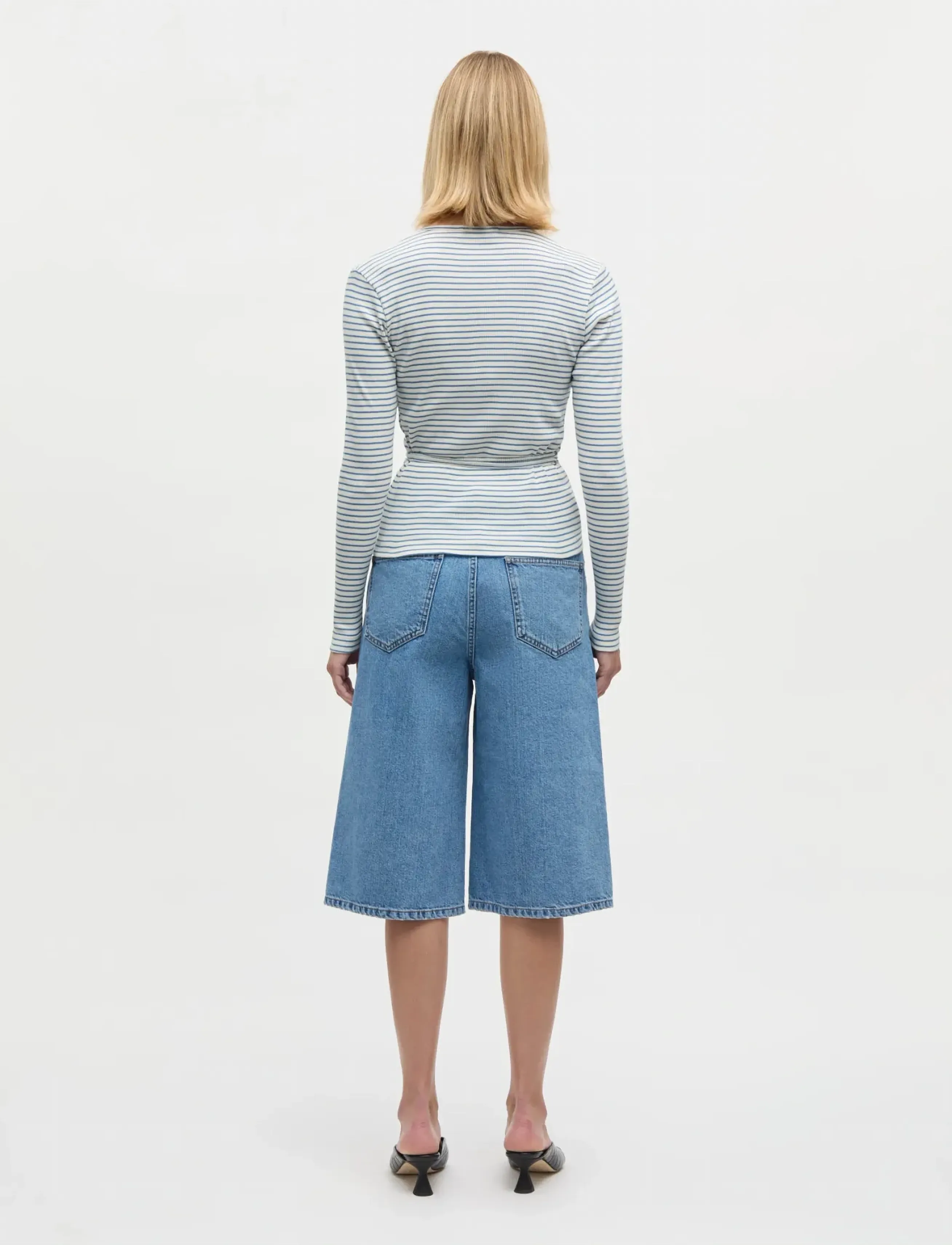 Mads Nørgaard - Luke Denim Robyn Shorts - jeansshorts - blue vintage - 2