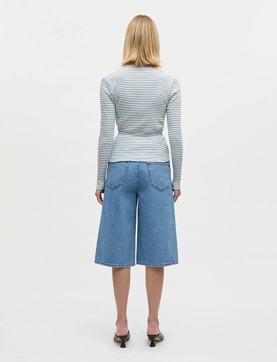 Mads Nørgaard - Luke Denim Robyn Shorts - jeansshorts - blue vintage - 2