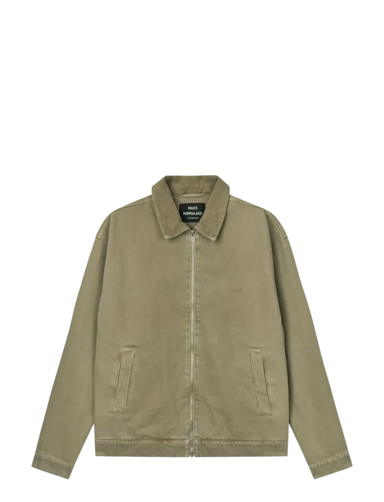 Mads Nørgaard Soil Denim Norton Jacket, Mænd, Denimjakke, Kakigrøn, Str: XXL