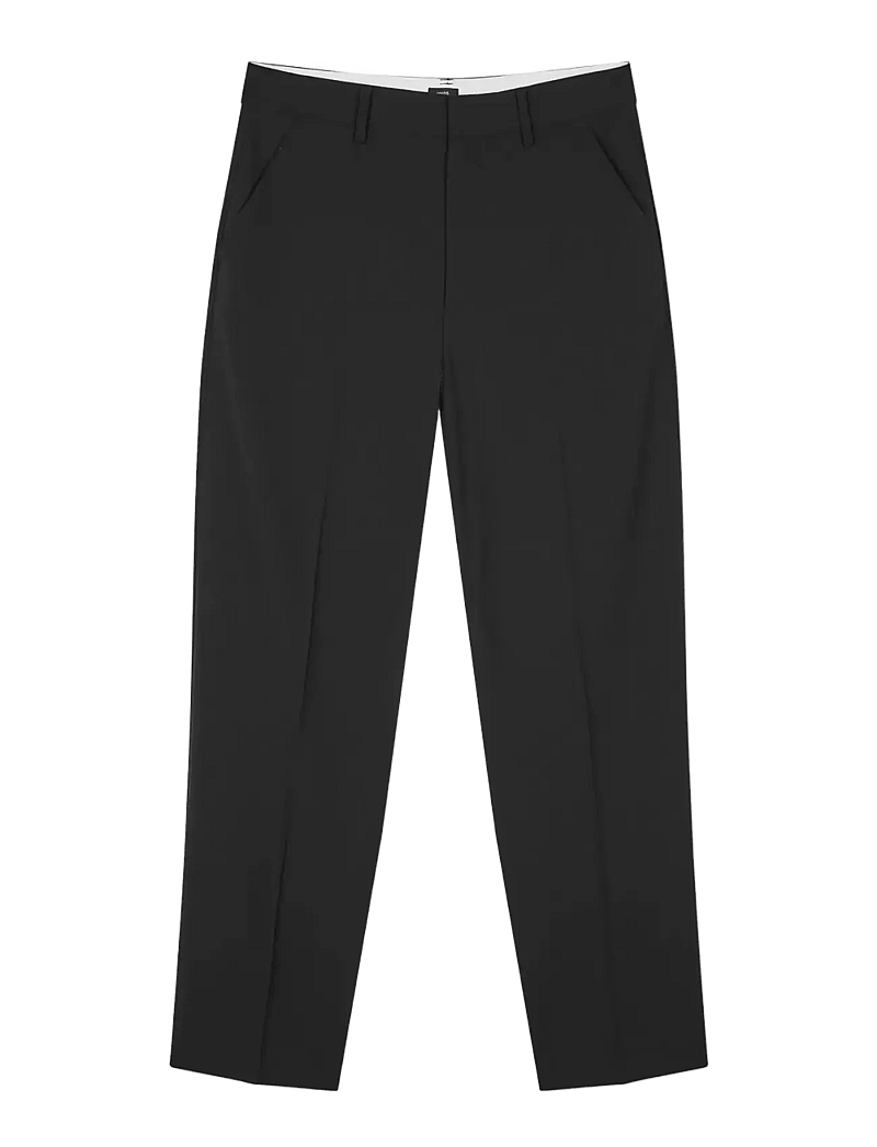 Mads Nørgaard - Dense Weave Henry Pants - Ülikonnapüksid - black - 1