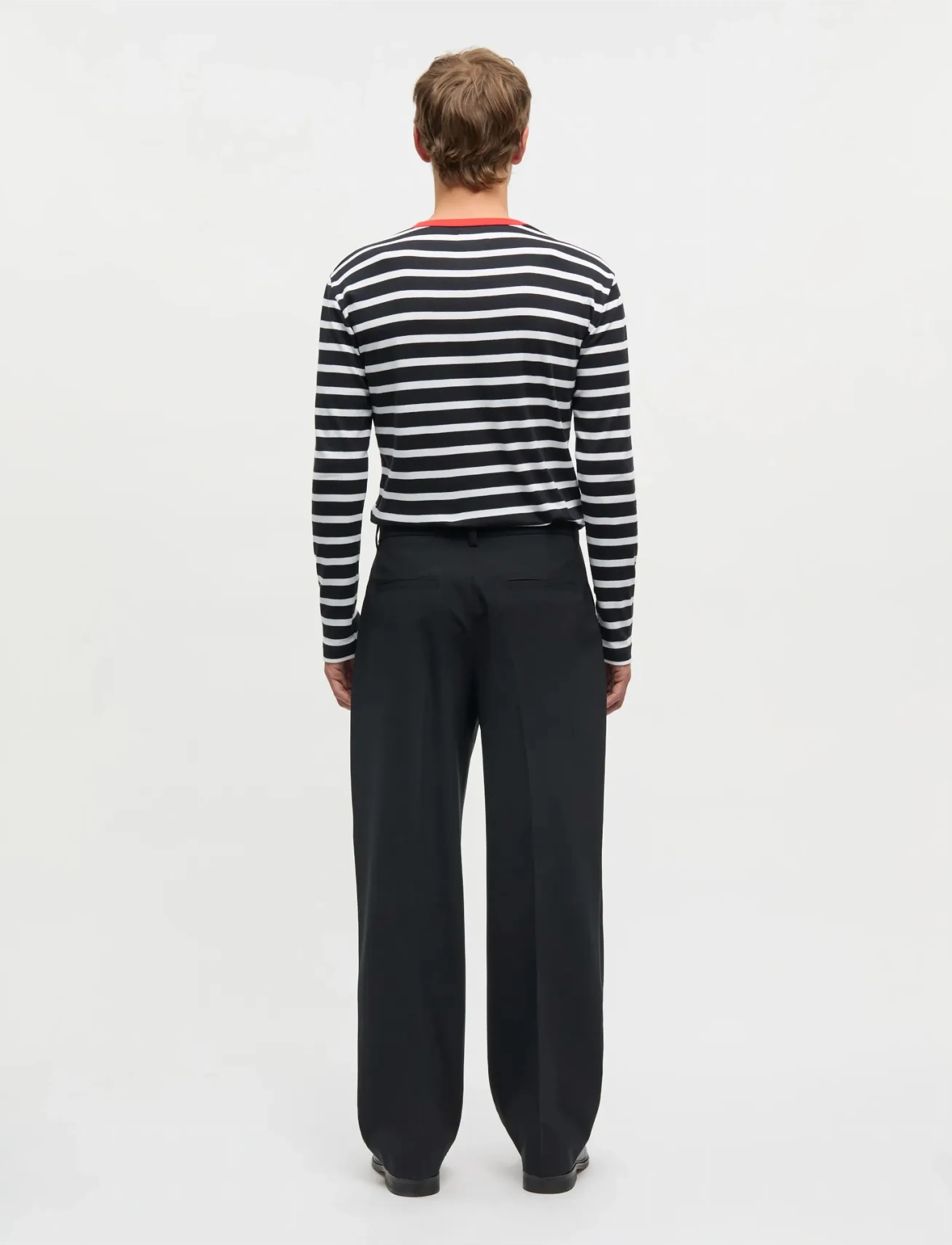 Mads Nørgaard - Dense Weave Henry Pants - anzugshosen - black - 2