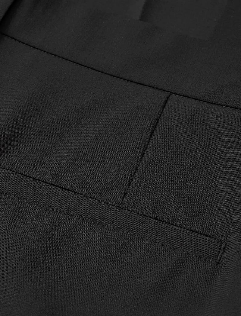Mads Nørgaard - Dense Weave Henry Pants - Ülikonnapüksid - black - 3