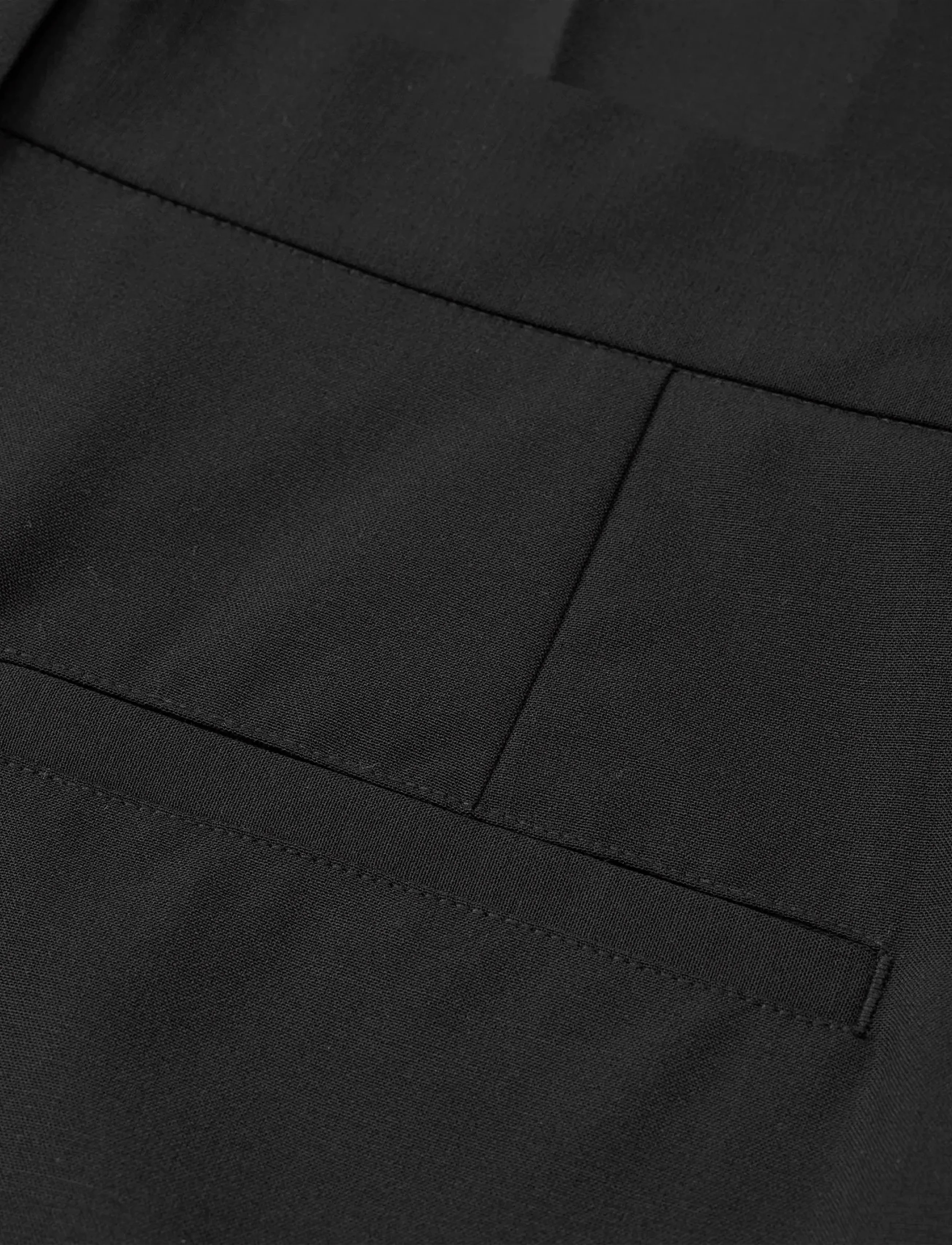 Mads Nørgaard - Dense Weave Henry Pants - anzugshosen - black - 3