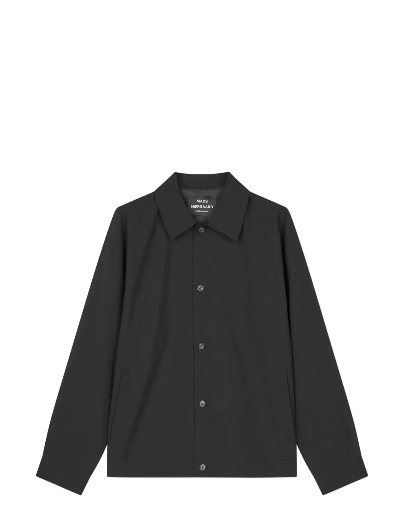 MADS NØRGAARD Dense Weave Travis Jacke Schwarz - M - Herren