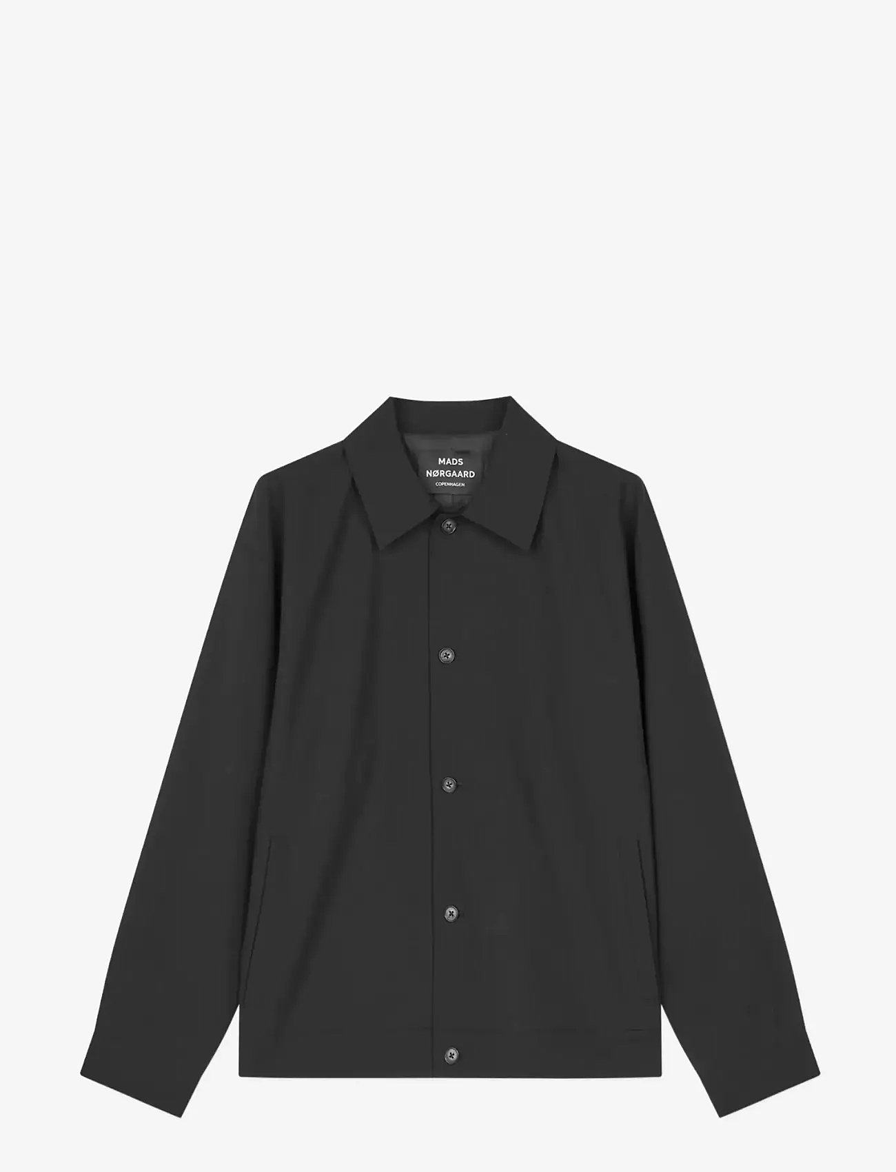 Mads Nørgaard - Dense Weave Travis Jacket - frühlingsjacken - black - 1
