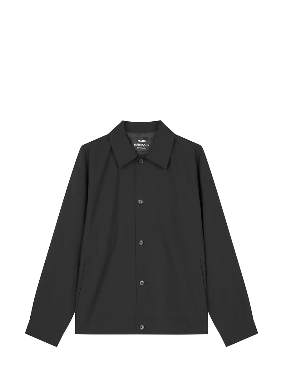 Mads Nørgaard - Dense Weave Travis Jacket - herbstjacken - black - 1