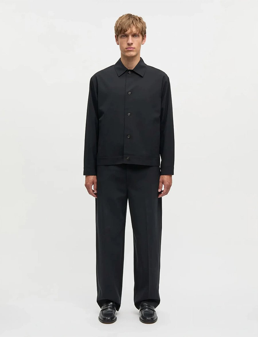 Mads Nørgaard - Dense Weave Travis Jacket - herbstjacken - black - 0
