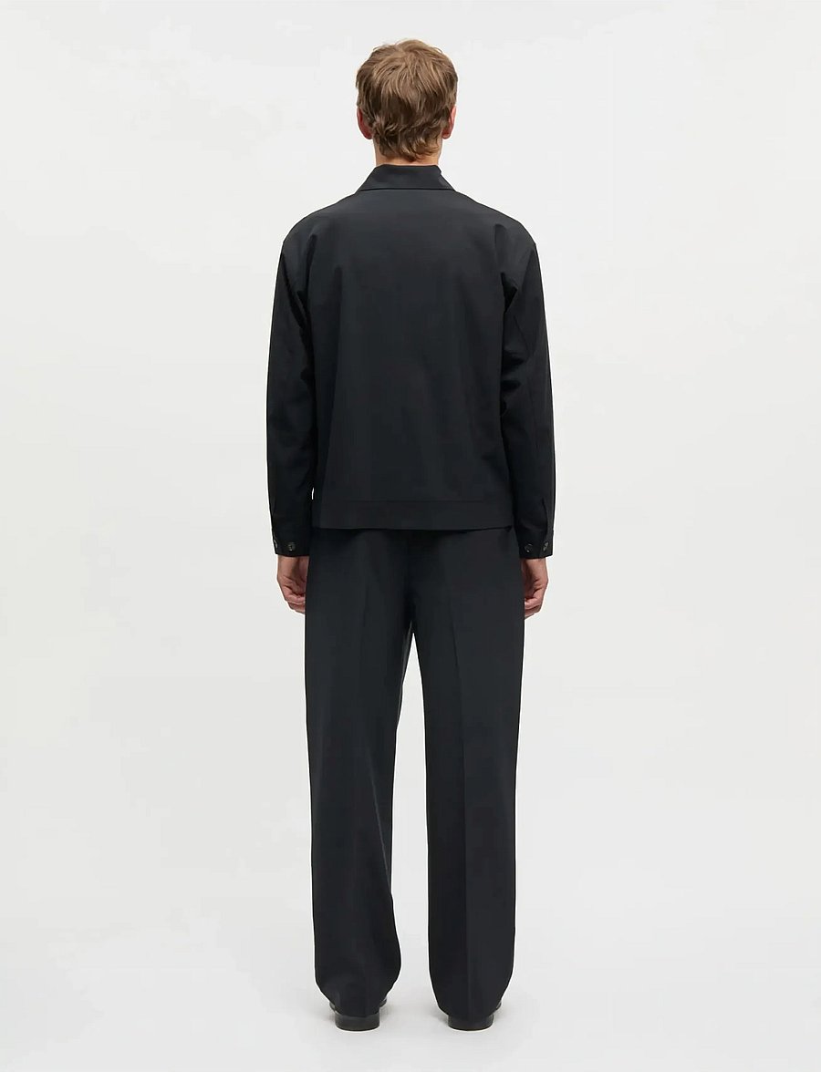 Mads Nørgaard - Dense Weave Travis Jacket - herbstjacken - black - 2