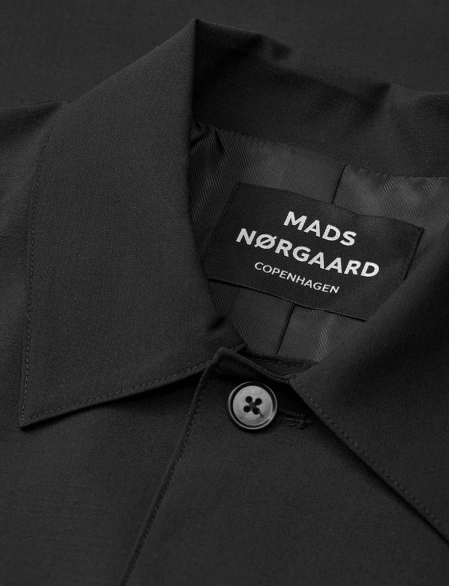 Mads Nørgaard - Dense Weave Travis Jacket - herbstjacken - black - 3