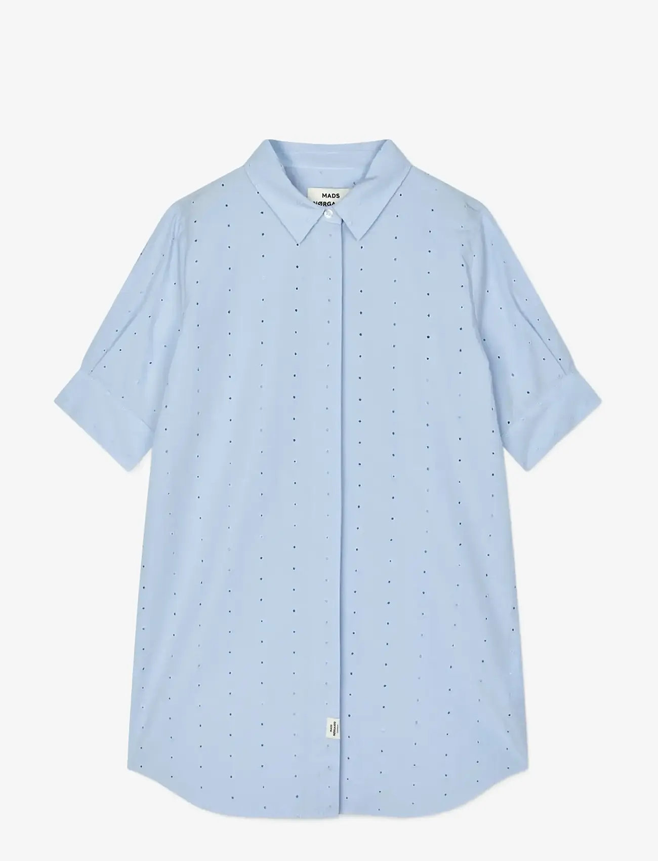 Mads Nørgaard - Broda Naya Dress - kortærmede hverdagskjoler - cashmere blue - 1