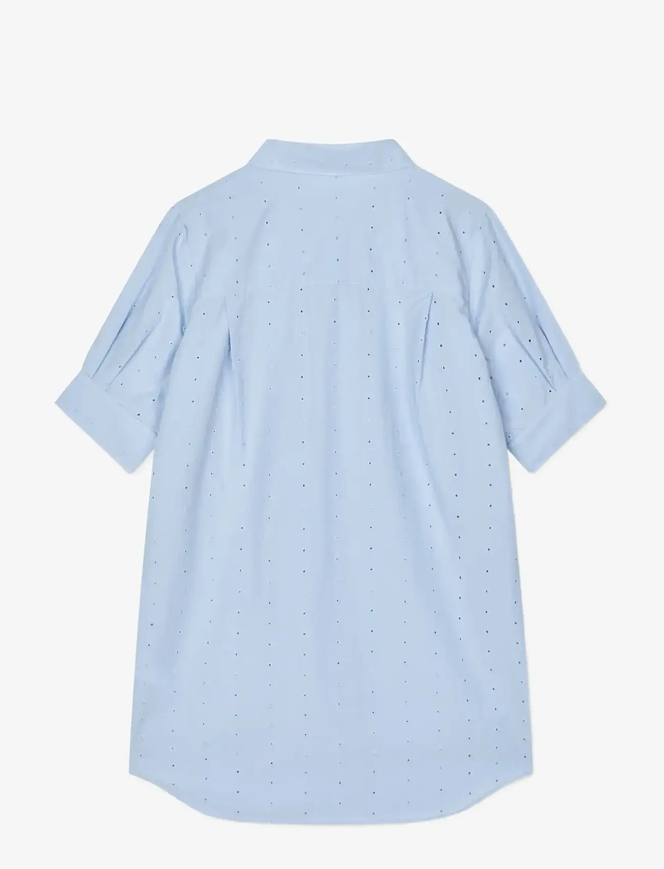 Mads Nørgaard - Broda Naya Dress - kortærmede hverdagskjoler - cashmere blue - 2