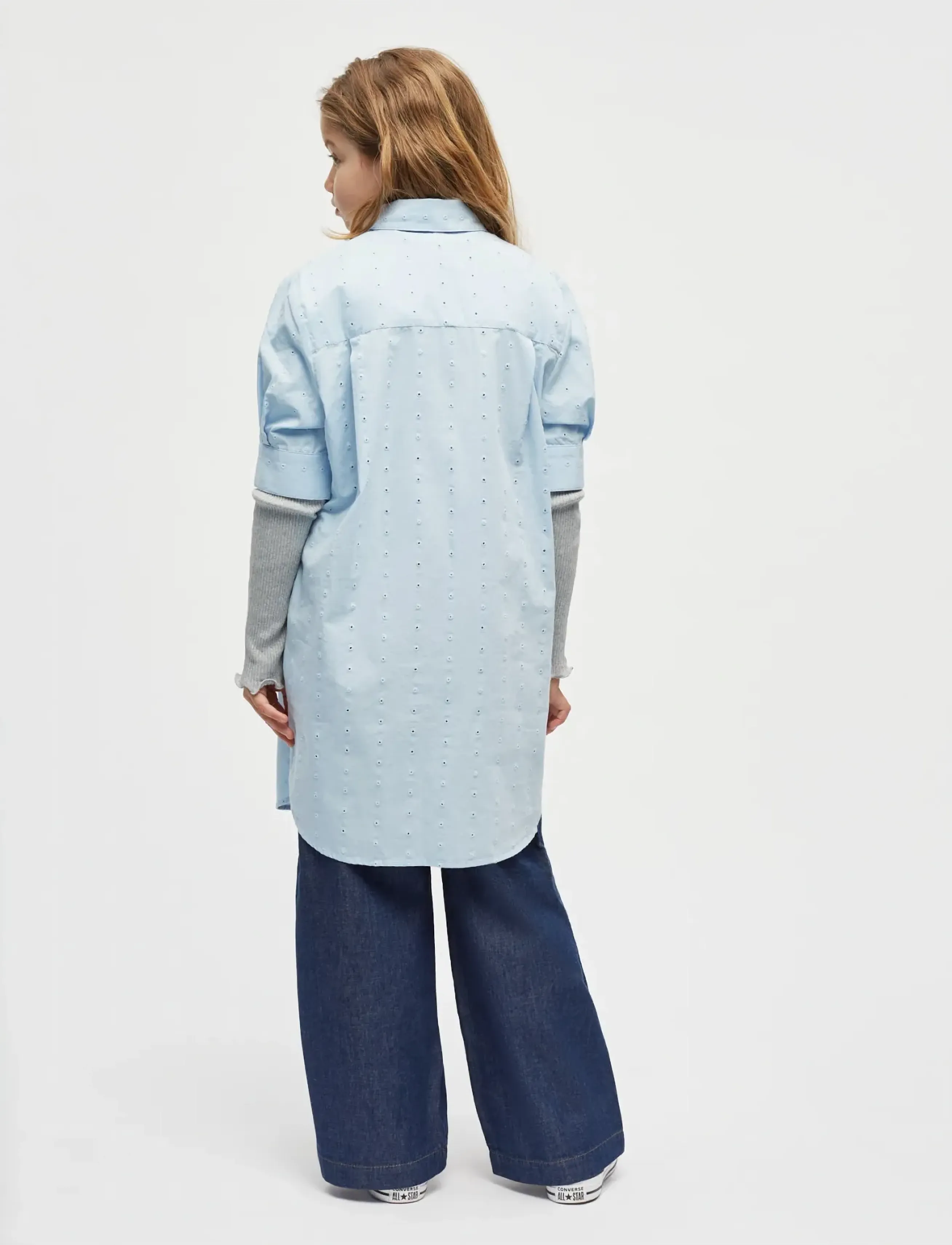 Mads Nørgaard - Broda Naya Dress - kurzärmelige freizeitkleider - cashmere blue - 3