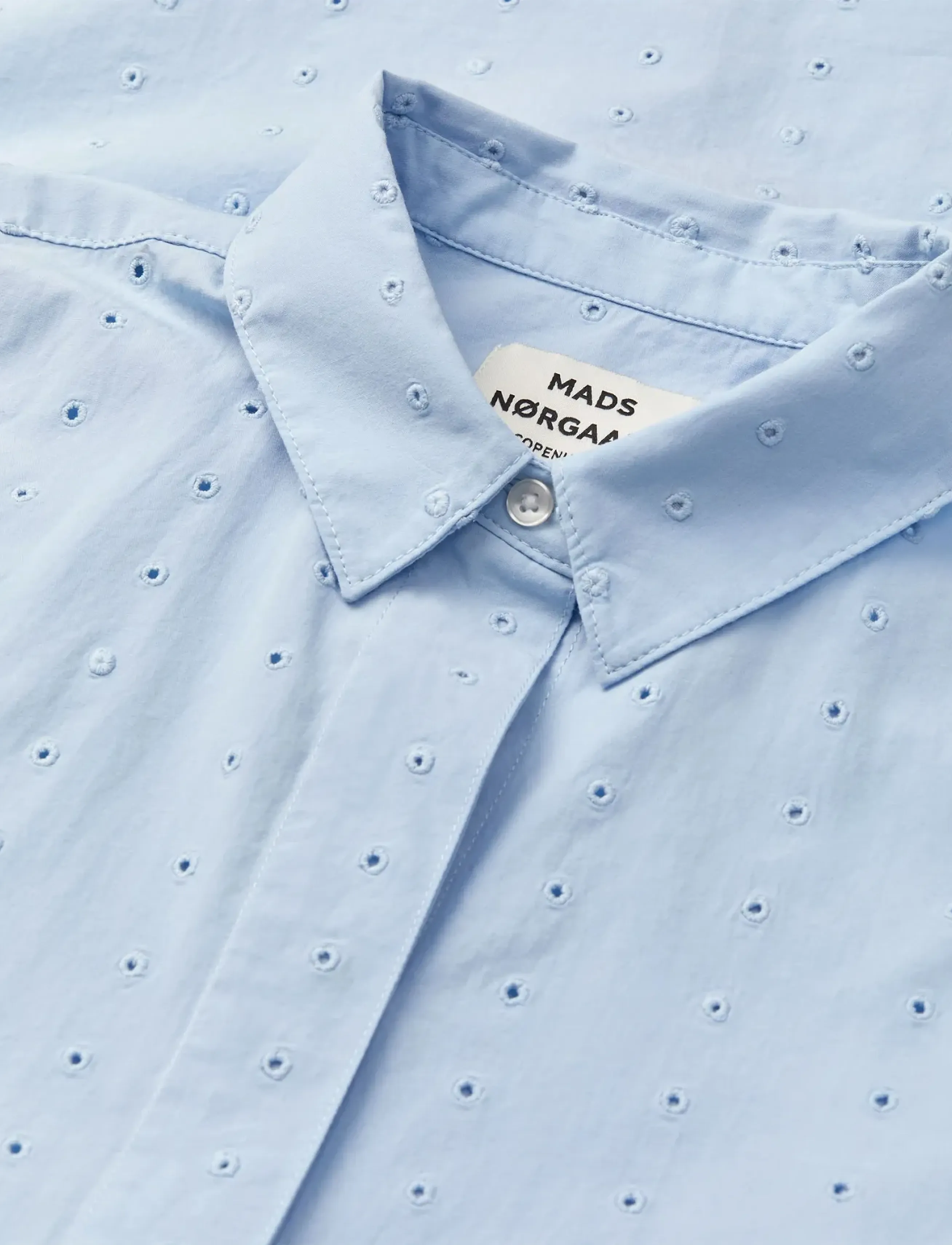 Mads Nørgaard - Broda Naya Dress - kurzärmelige freizeitkleider - cashmere blue - 4