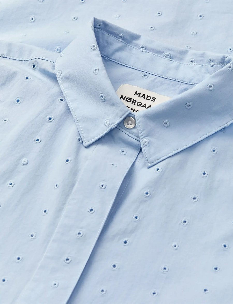 Mads Nørgaard - Broda Naya Dress - kortærmede hverdagskjoler - cashmere blue - 4