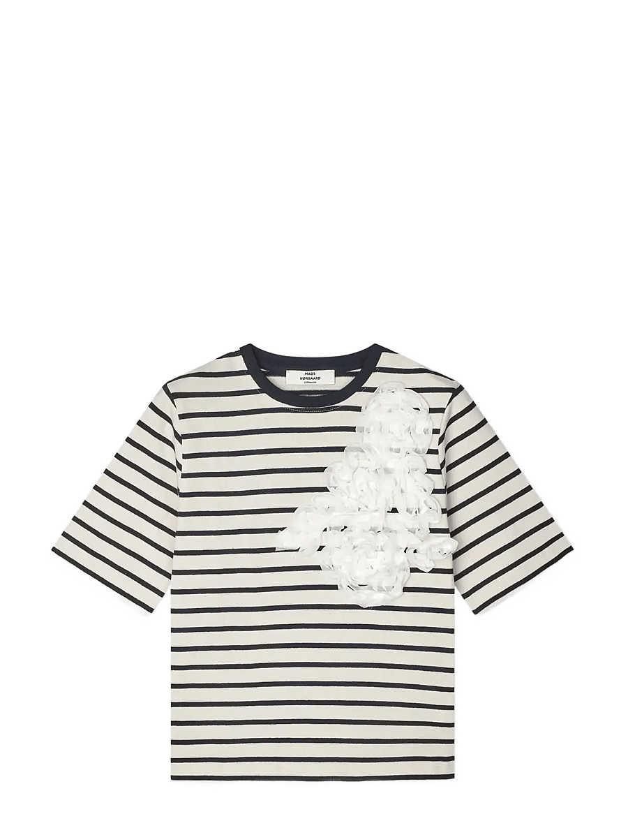 Mads Nørgaard - Pablo Malle Tee - t-shirts - vanilla ice/sky captain - 1