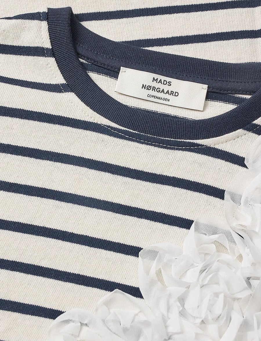Mads Nørgaard - Pablo Malle Tee - t-shirts - vanilla ice/sky captain - 3