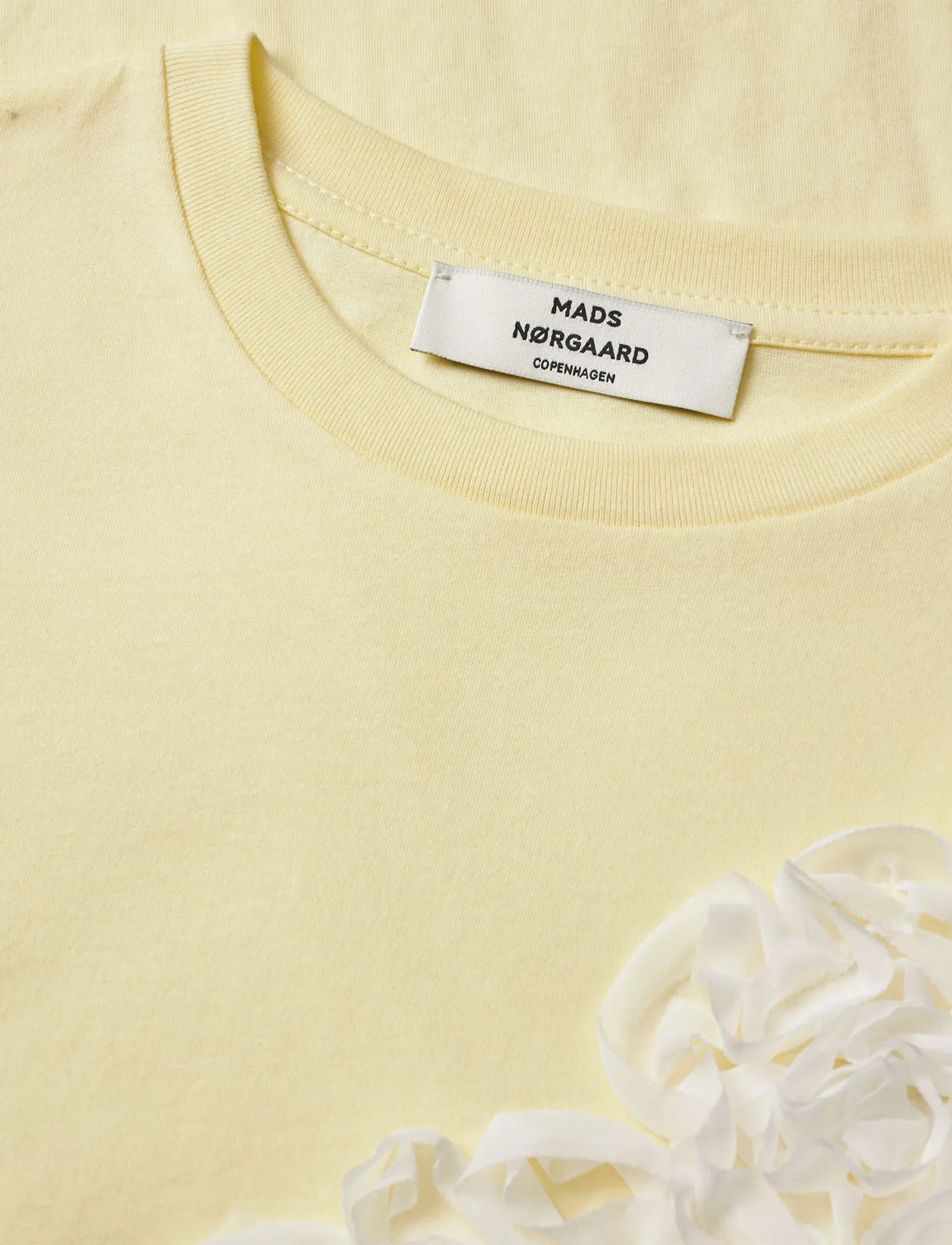 Mads Nørgaard - Single Cotton Jerry Tee LS - t-shirty & zopy - almond oil - 3