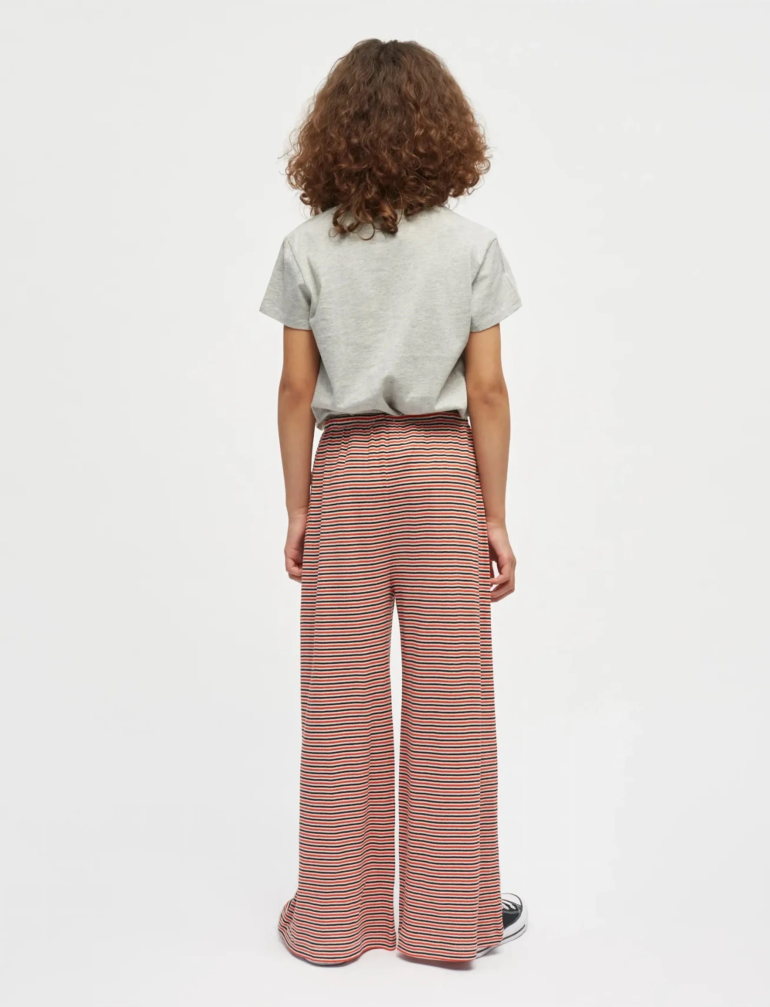 Mads Nørgaard - 2x2 Cotton Stripe Verona Pants - bukser - fiery red/vanilla ice - 3
