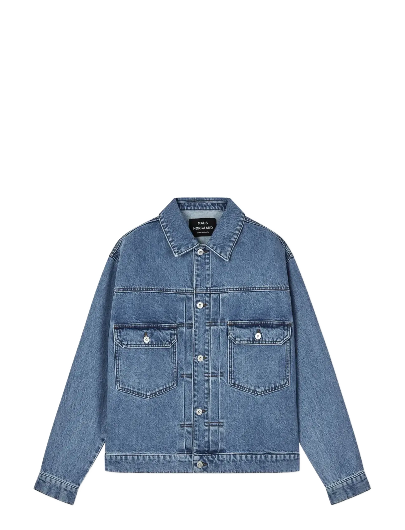 Arizona Denim Trucker Jacket - MID BLUE STONE WASH