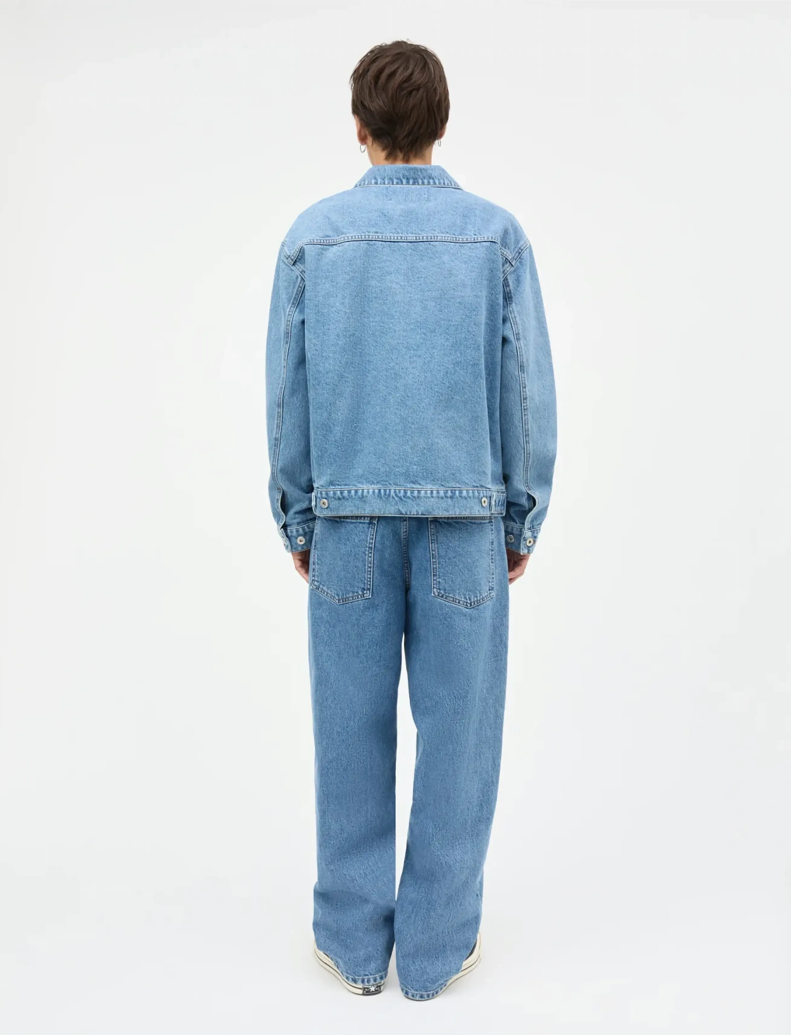 Mads Nørgaard - Arizona Denim Trucker Jacket - vestes en jean non doublées - mid blue stone wash - 2
