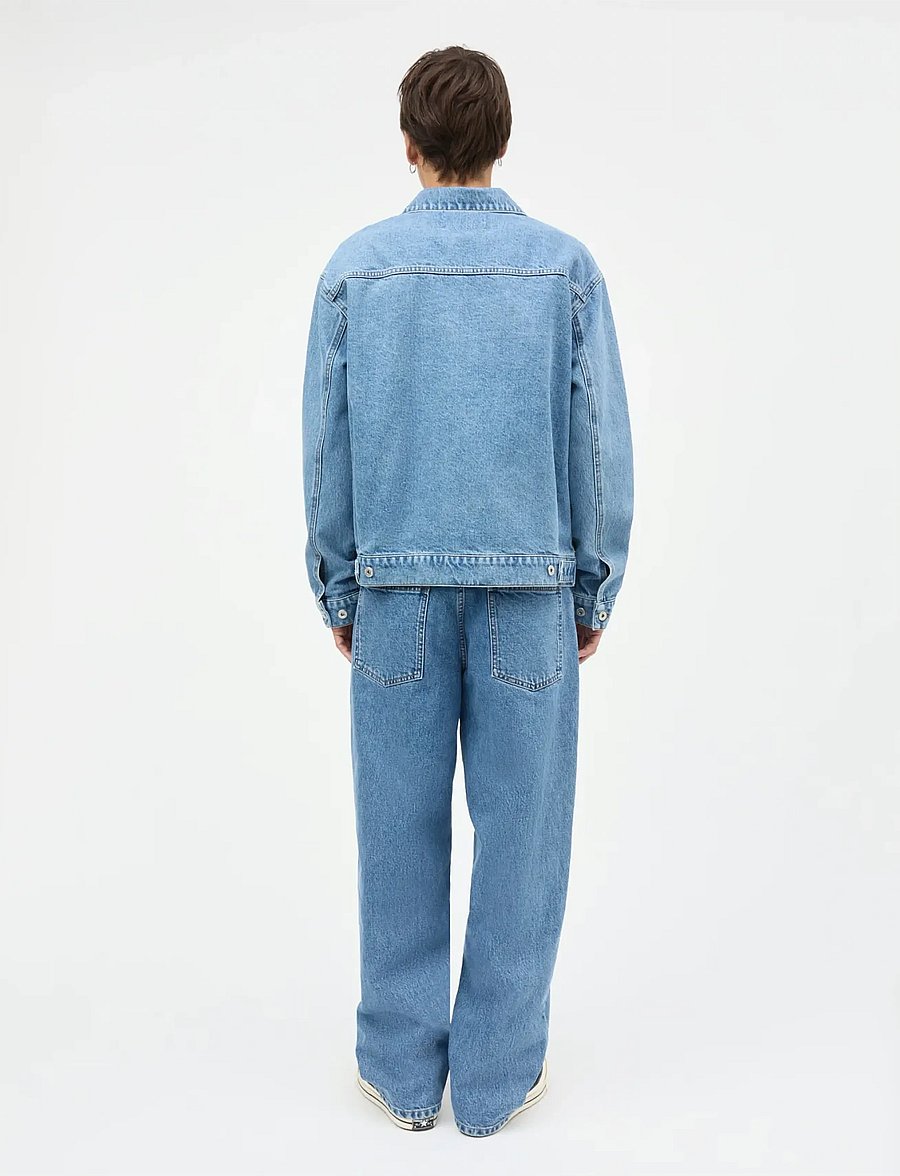 Mads Nørgaard - Arizona Denim Trucker Jacket - vestes en jean non doublées - mid blue stone wash - 2