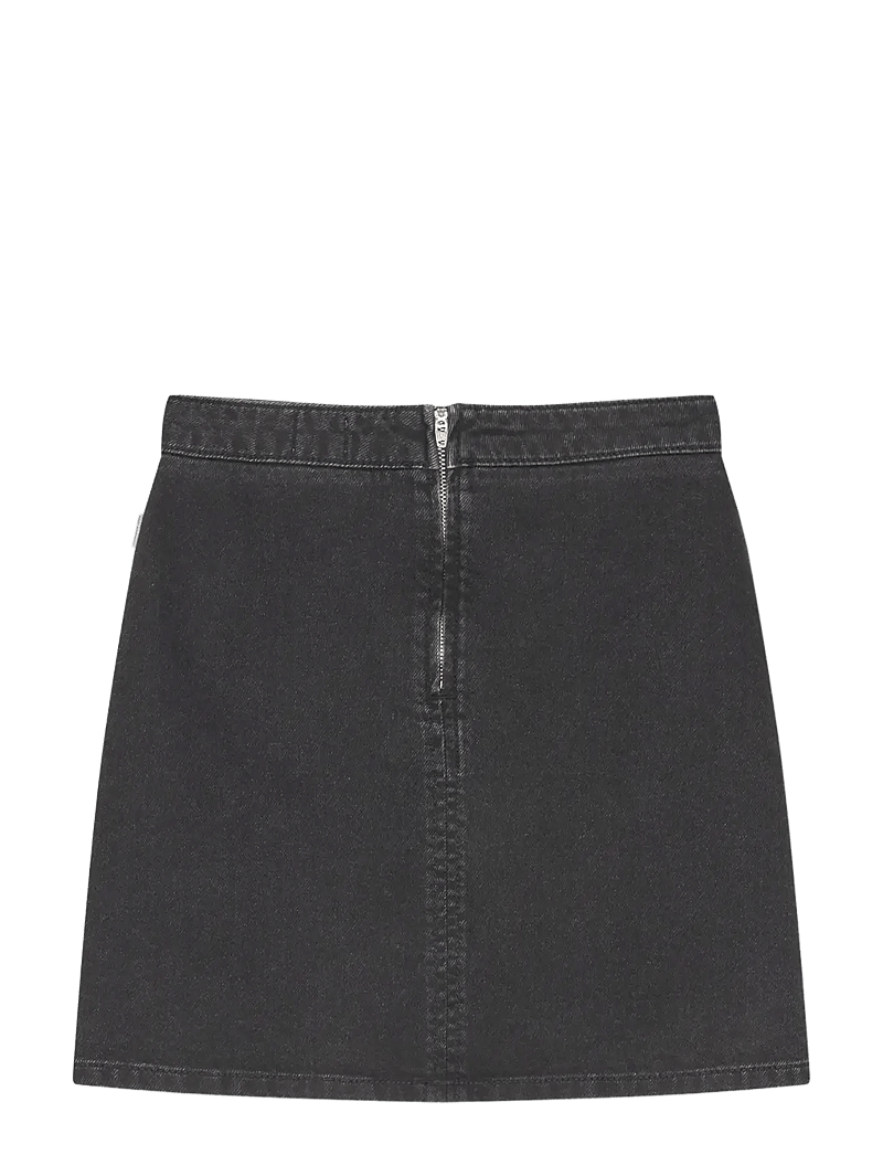 Mads Nørgaard - Hildred Black Smilla Skirt - seelikud - washed black - 1
