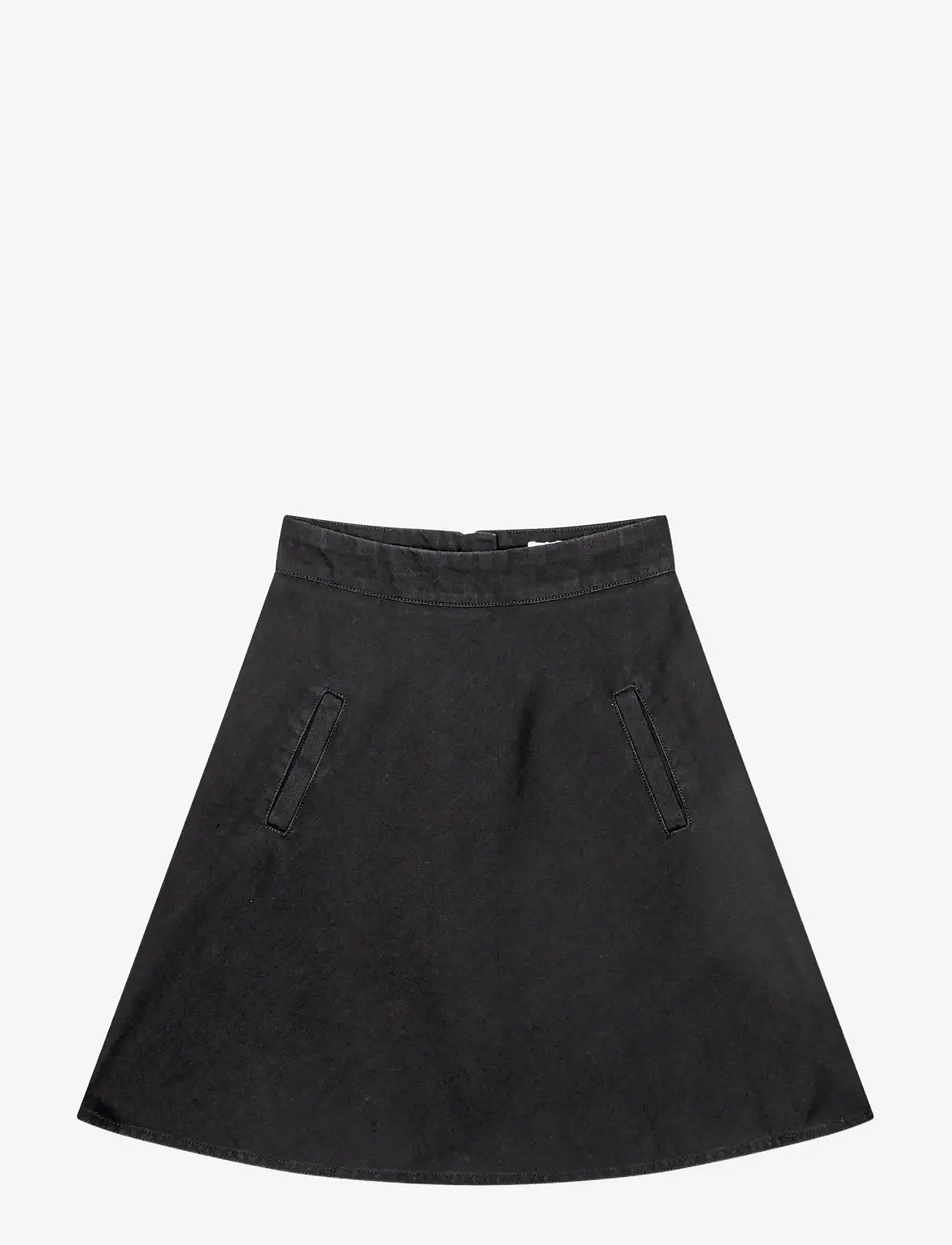 Mads Nørgaard - Dyed Denim Stelly Skirt - denimnederdele - black - 0