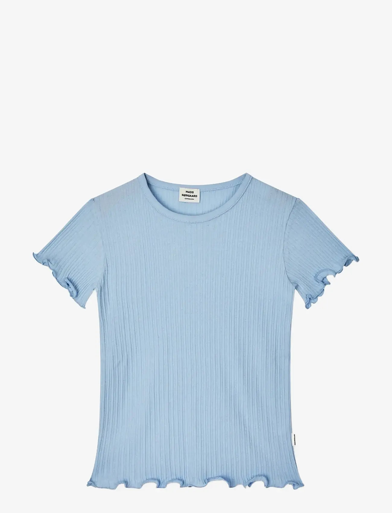 Mads Nørgaard - Pointella Trixina Tee - short-sleeved t-shirts - cashmere blue - 0