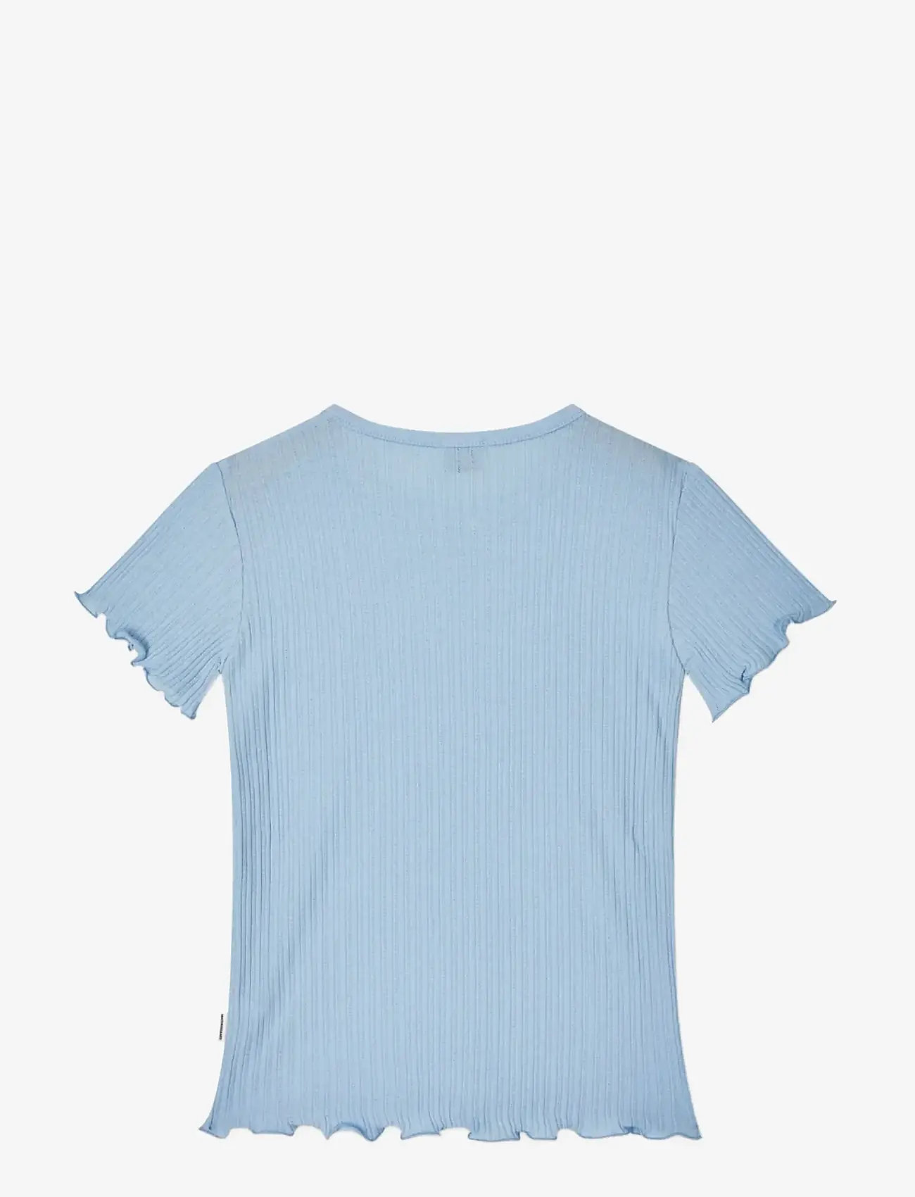 Mads Nørgaard - Pointella Trixina Tee - short-sleeved t-shirts - cashmere blue - 1