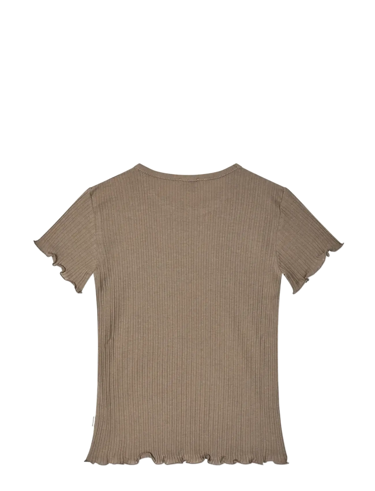 Mads Nørgaard - Pointella Trixina Tee - short-sleeved t-shirts - walnut - 1