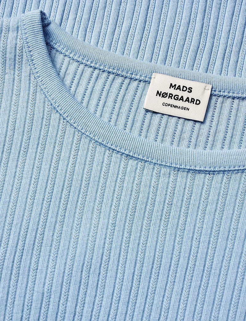 Mads Nørgaard - Pointella Trudy Tee LS - langærmede t-shirts - cashmere blue - 2