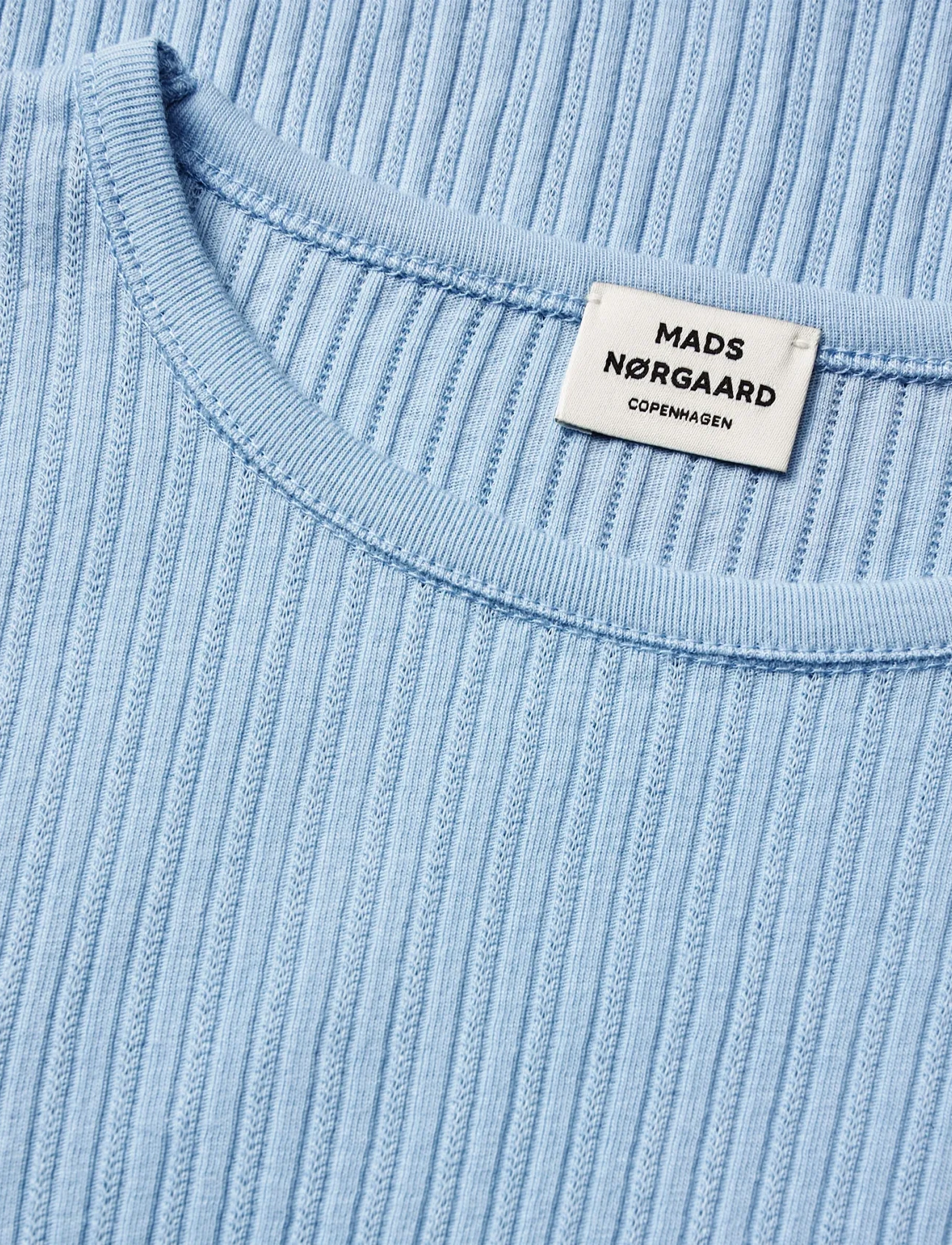 Mads Nørgaard - Pointella Trudy Tee LS - langärmelig - cashmere blue - 2