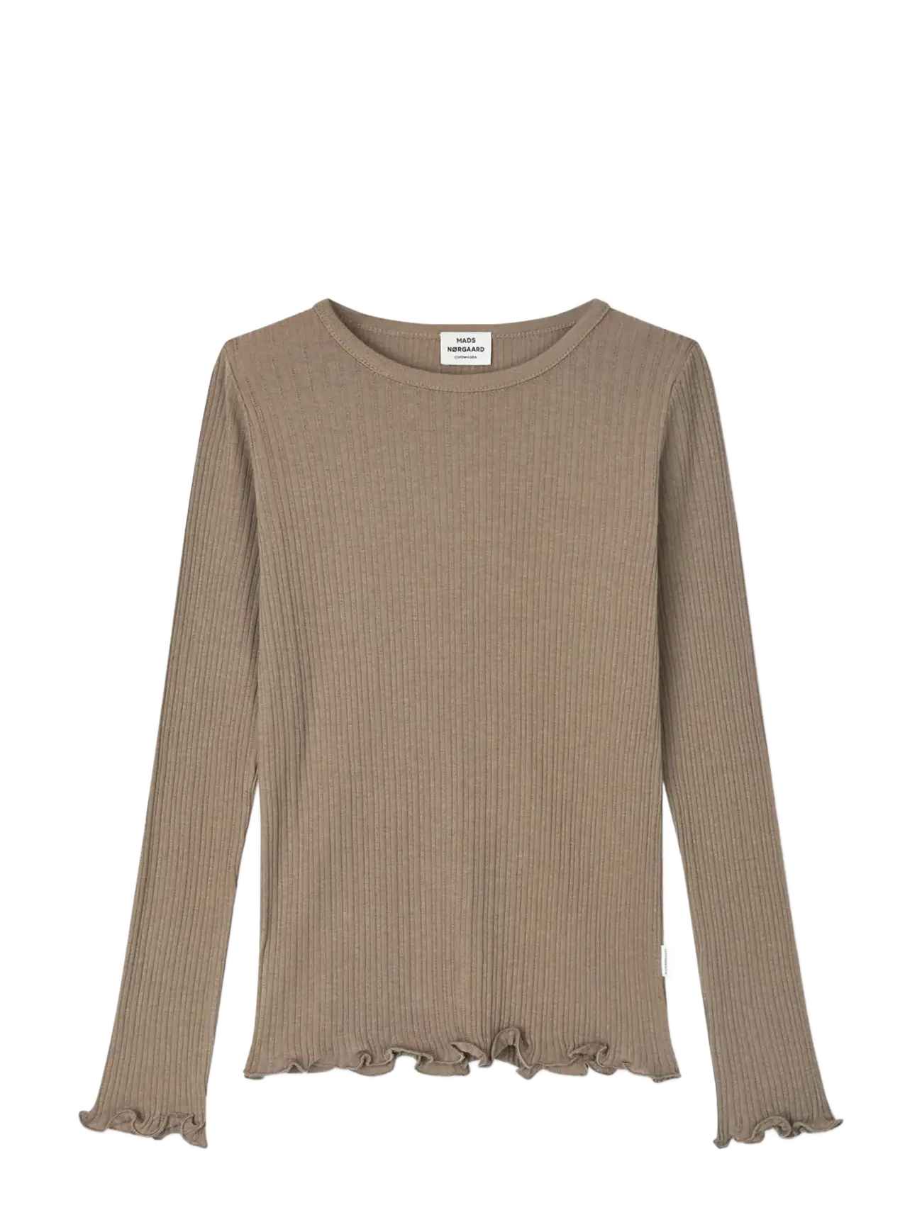 Mads Nørgaard Pointella Trudy Tee Ls, 116, Brown, T-Shirts > Langærmede T-shirts, Børn