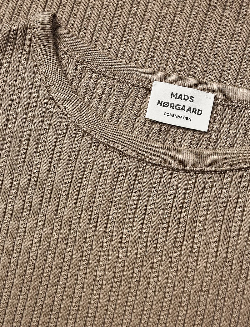 Mads Nørgaard - Pointella Trudy Tee LS - langærmede t-shirts - walnut - 2
