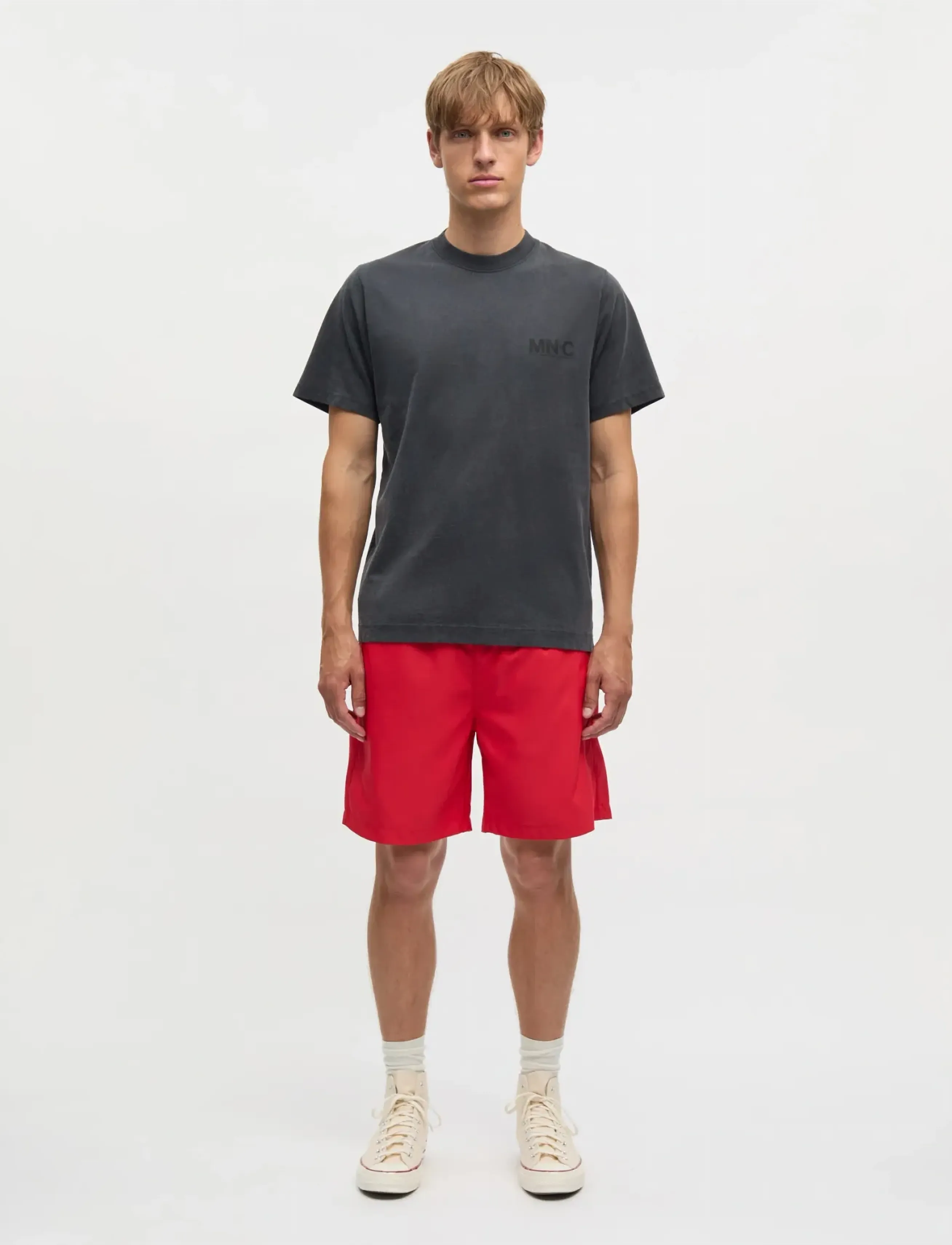 Mads Nørgaard Sea Sandro Shorts, M, Red, Shorts > Afslappede Shorts, Herre