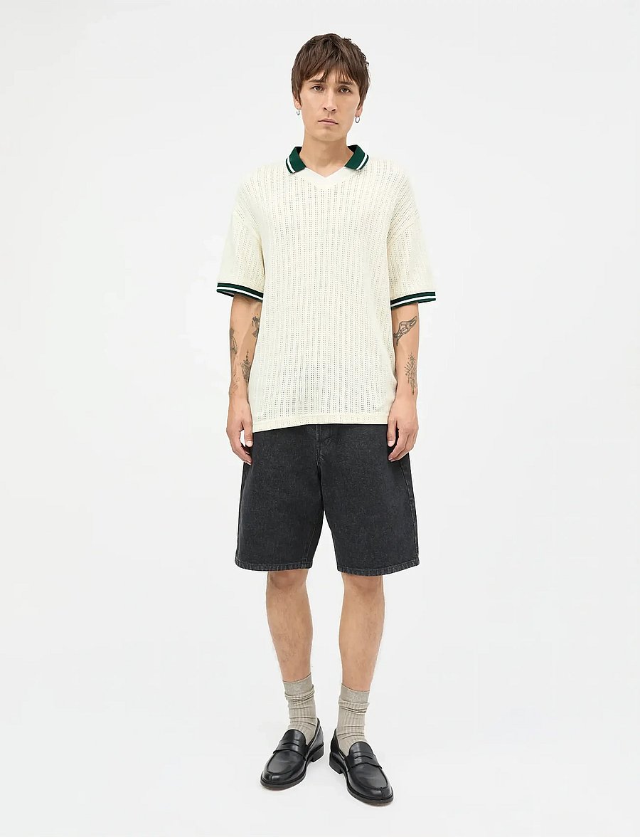 Mads Nørgaard - Arizona Black Denim Coen Shorts - lühikesed teksapüksid - black grey stone wash - 0