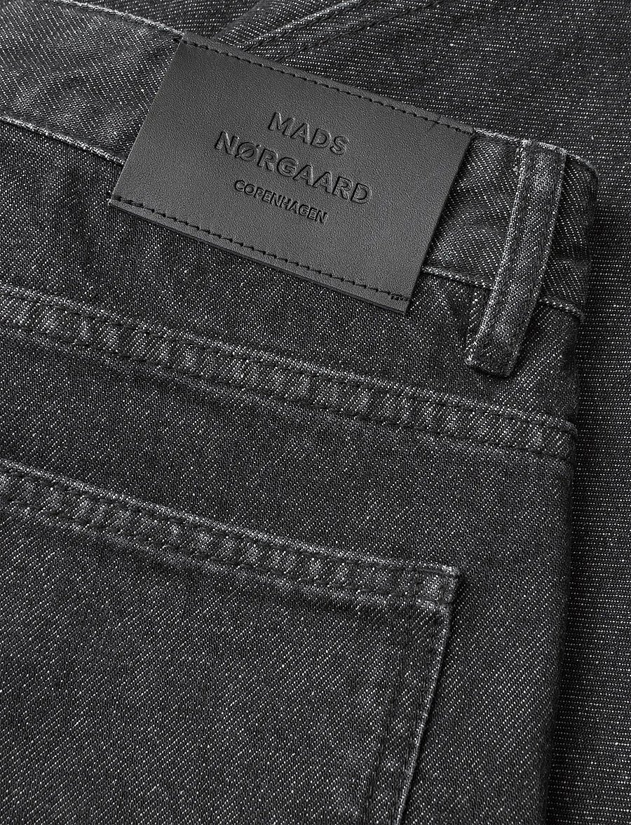Mads Nørgaard - Arizona Black Denim Coen Shorts - lühikesed teksapüksid - black grey stone wash - 3