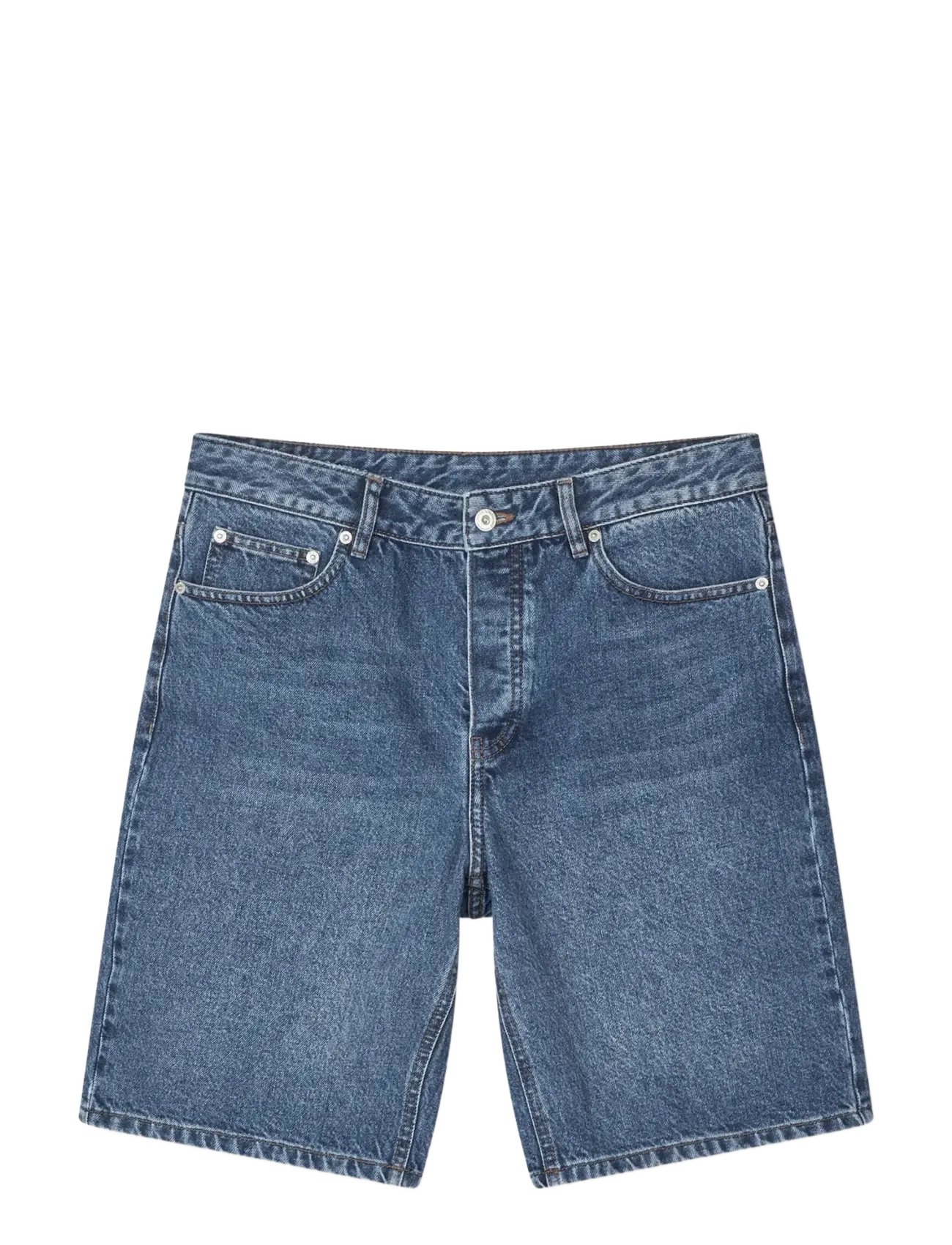 Mads Nørgaard Arizona Denim Coen Shorts - Shorts - MID BLUE STONE WASH / blue
